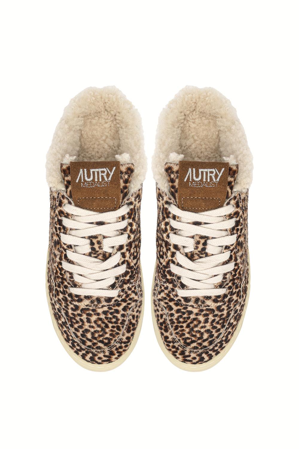 Autry Mule donna in cavallino e interno orsetto MULW YX01 LEOP/LAND