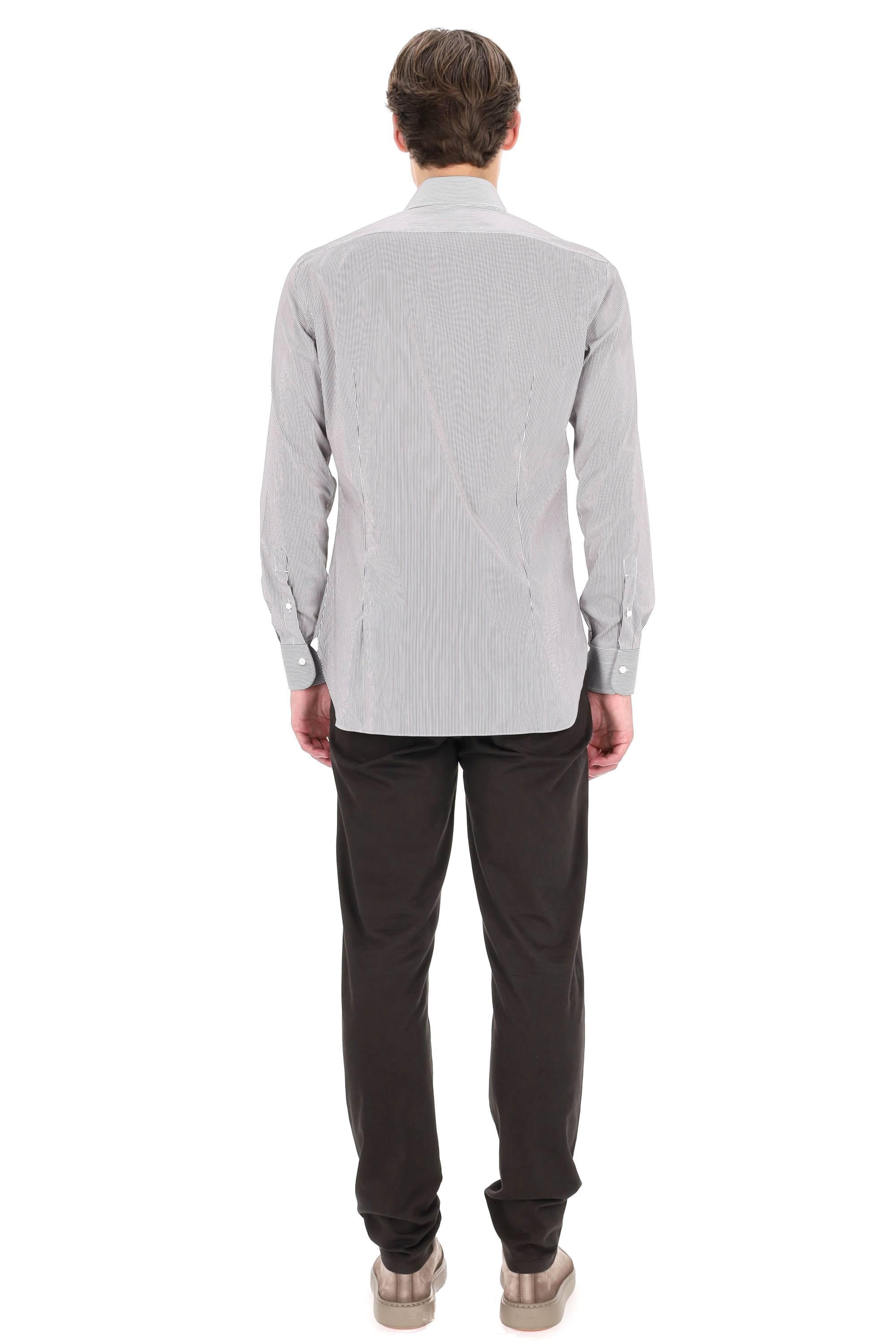 Barba Camicia bacchettata in popeline stretch linea Milano I1U13P0150031.U/2 0004