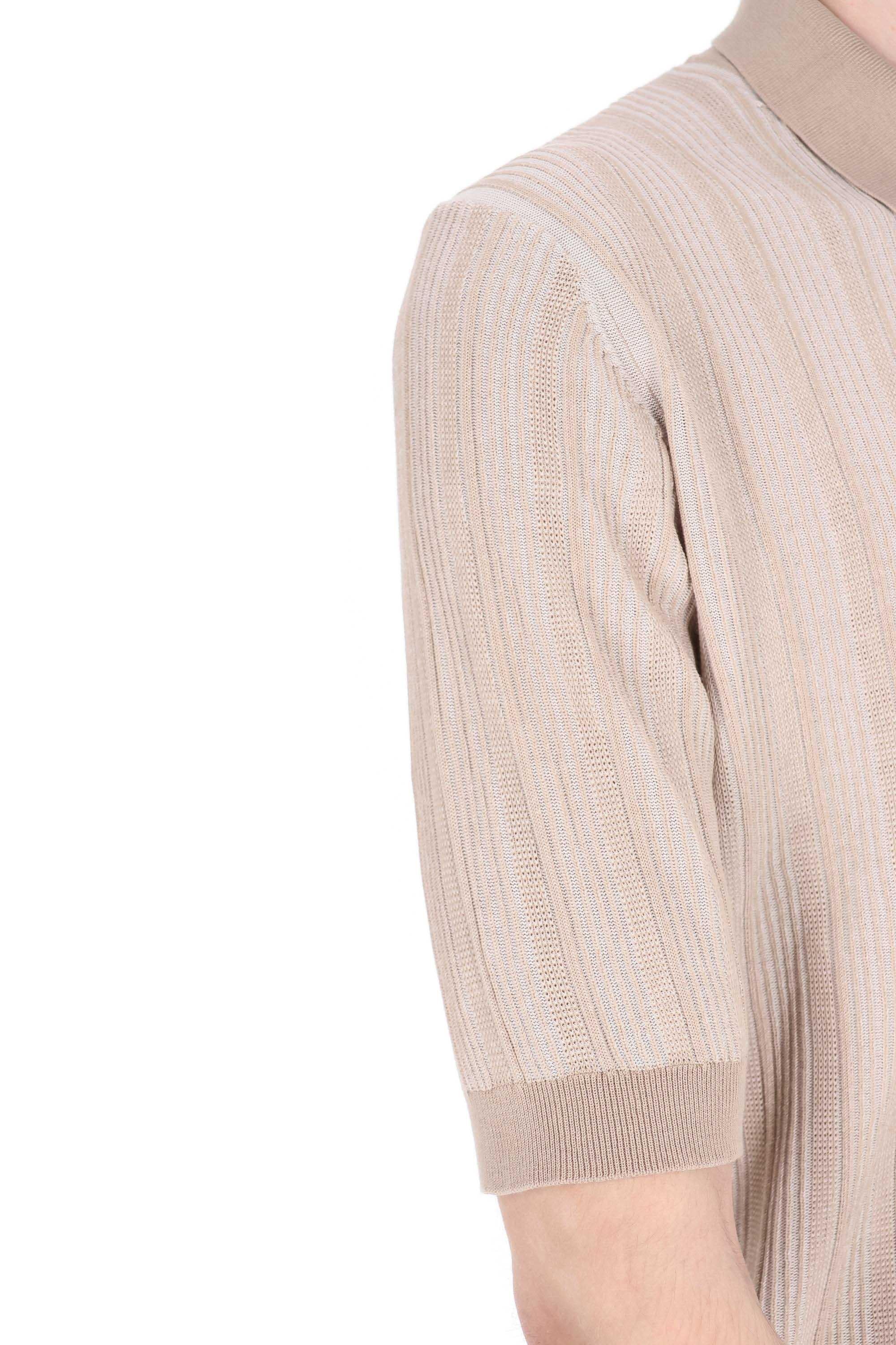 Ballantyne Polo in cotone tramato con taschino B2W256 14C14 98024