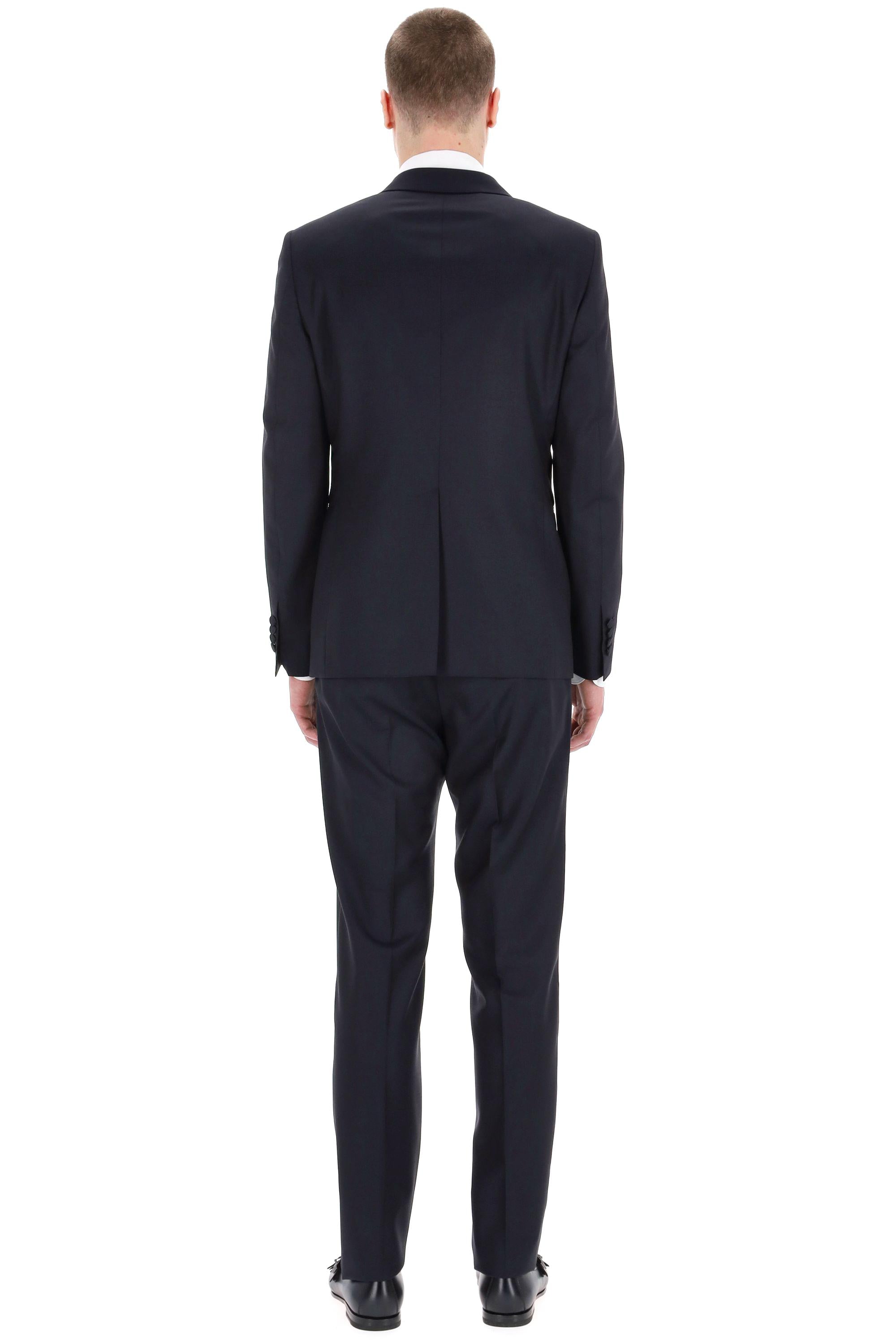 Abito smoking con gilet in lana-seta linea Bruce EFBR15A01-550017 B5080 Tagliatore