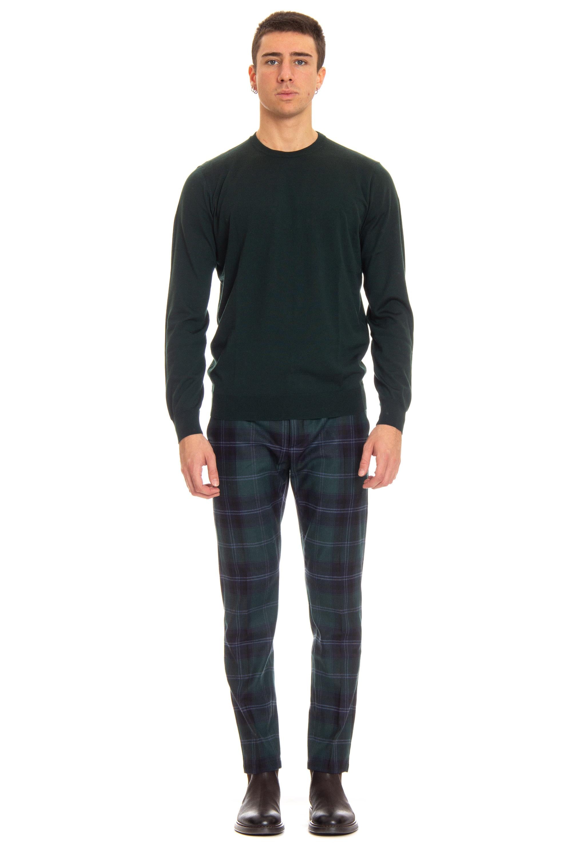 Maglia girocollo in lana fine super 140's D0D103. 495 Drumohr