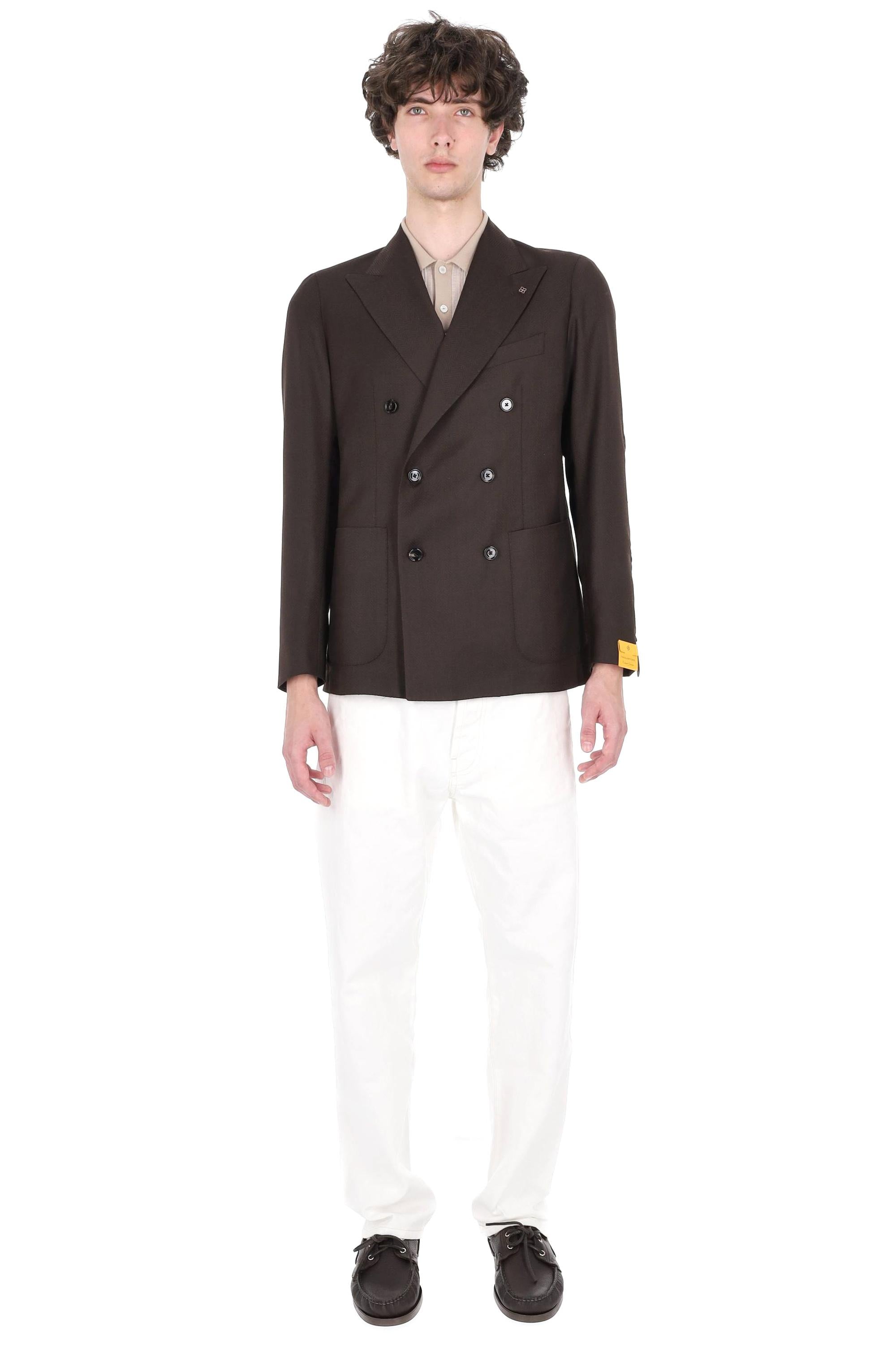 Tagliatore Giacca doppiopetto resca in lana vergine mod. Montecarlo 1SMC20K 120193 EM879