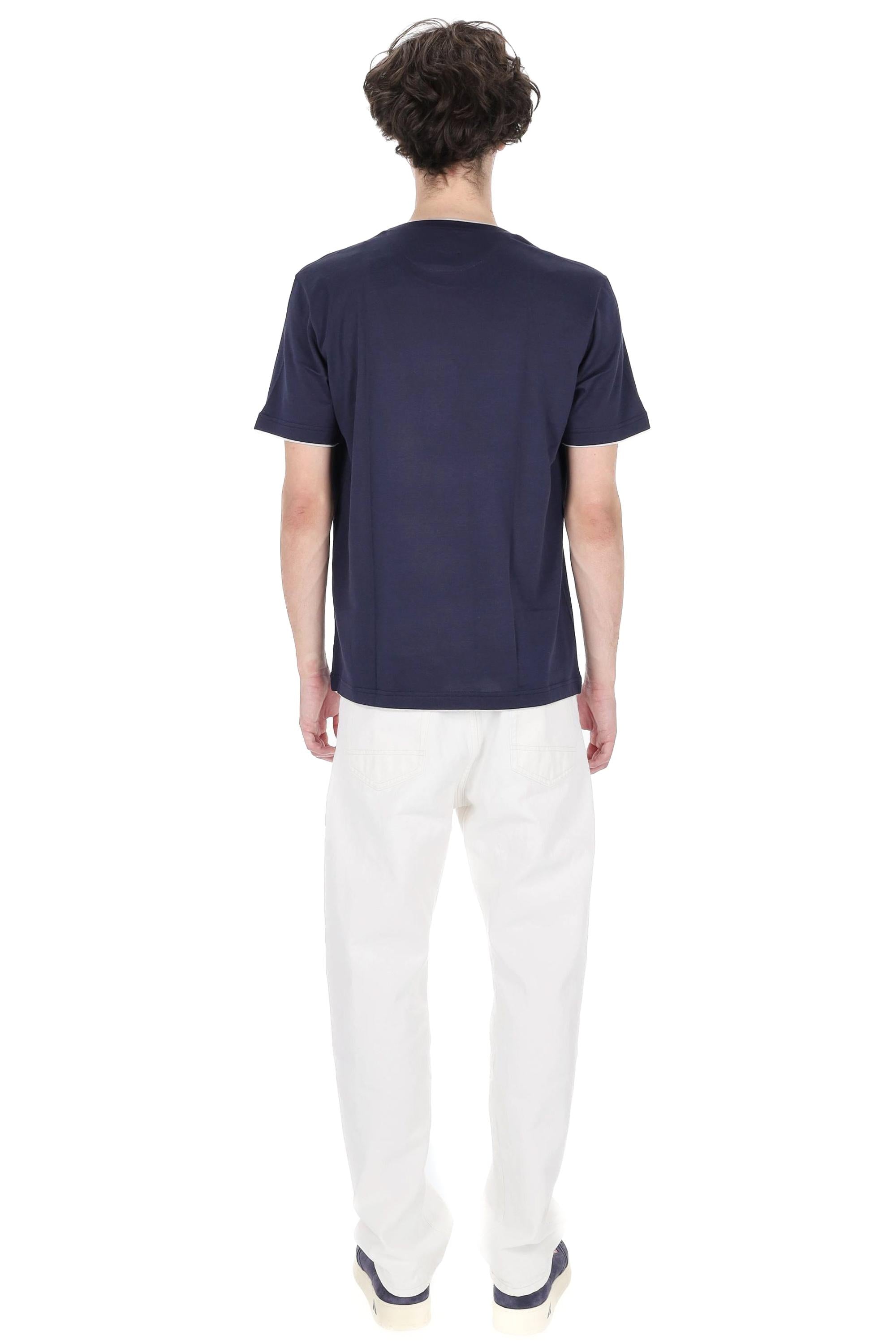 Eleventy T-shirt in cotone con doppi profili X75TSHH04 TES0H077/2 11-13