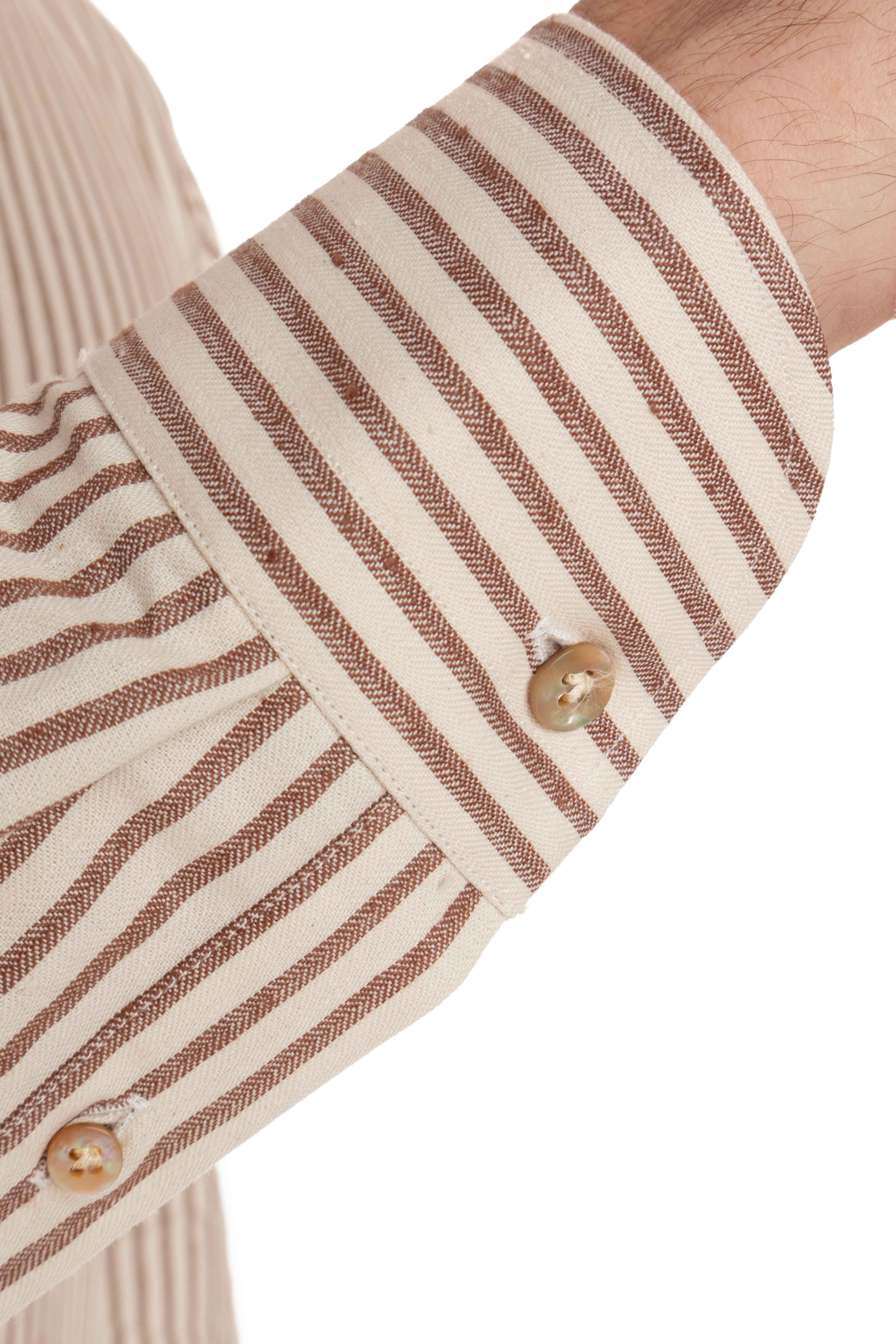 Camicia sartoriale in cotone a righe 17016 3 Borriello