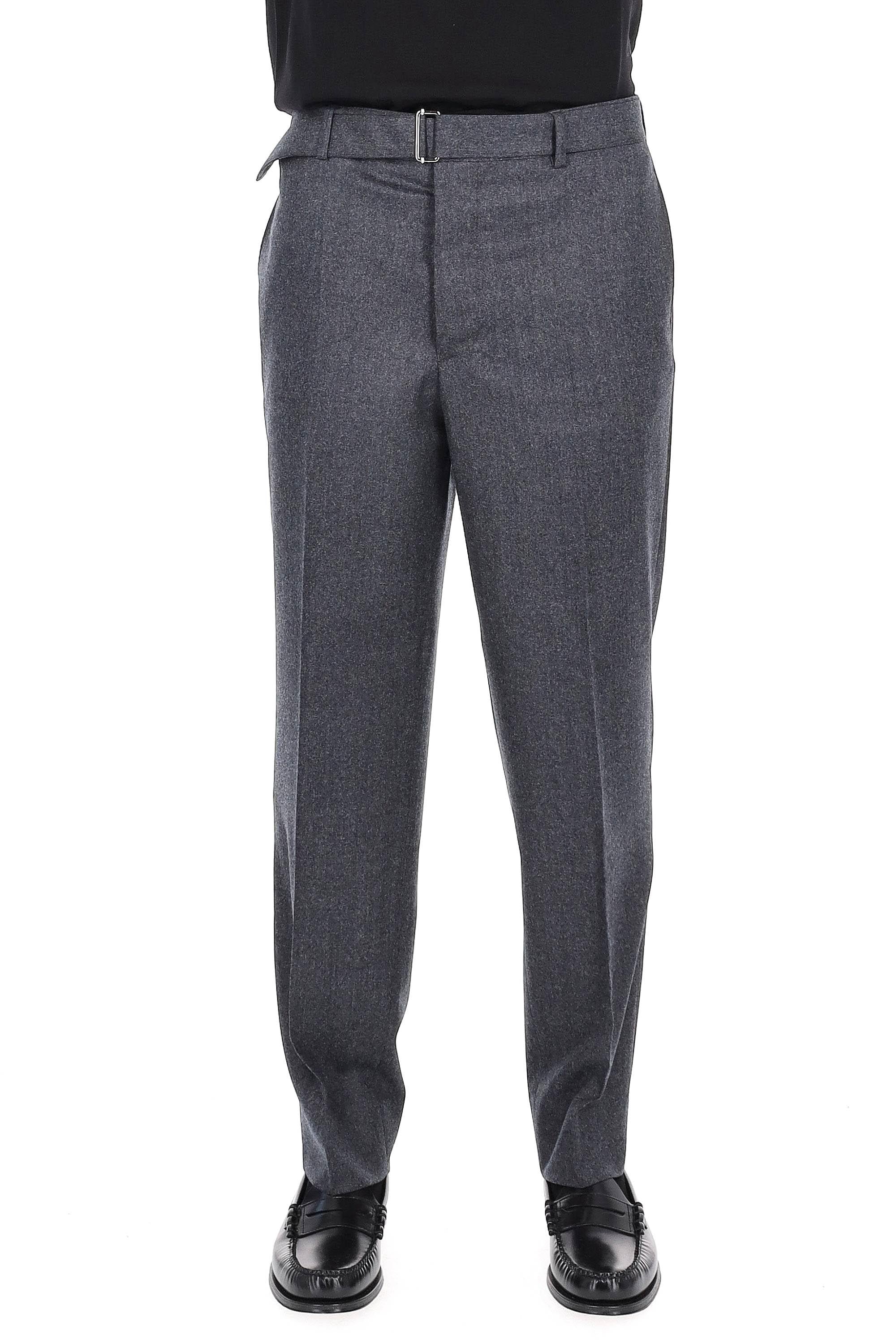 Officine Générale Pantalone in flanella modello Hoche MTLG463 DARK HEATHER GREY