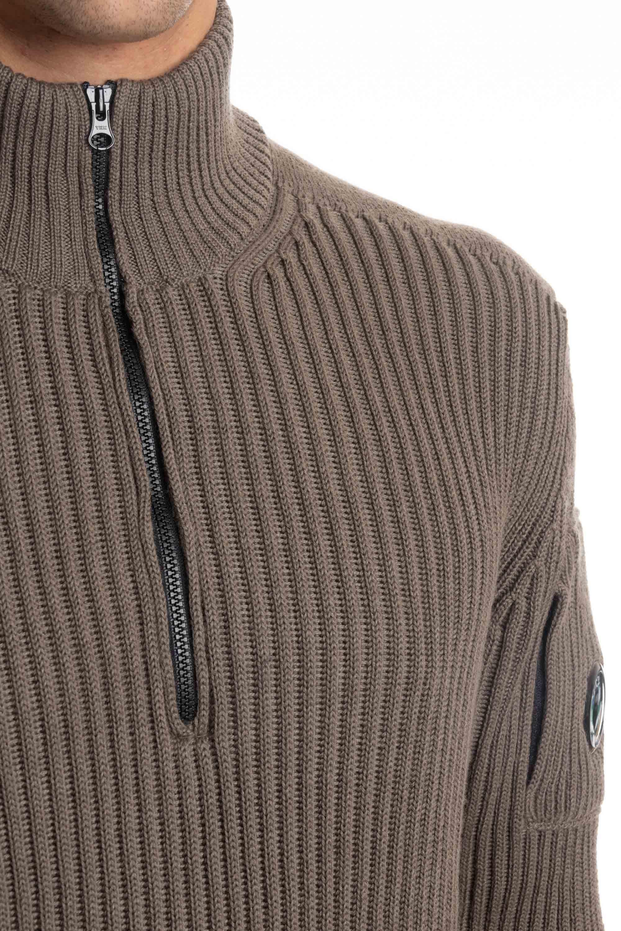 Maglia mezza zip in lana costa inglese CMKN255A 006595A 359 CP Company
