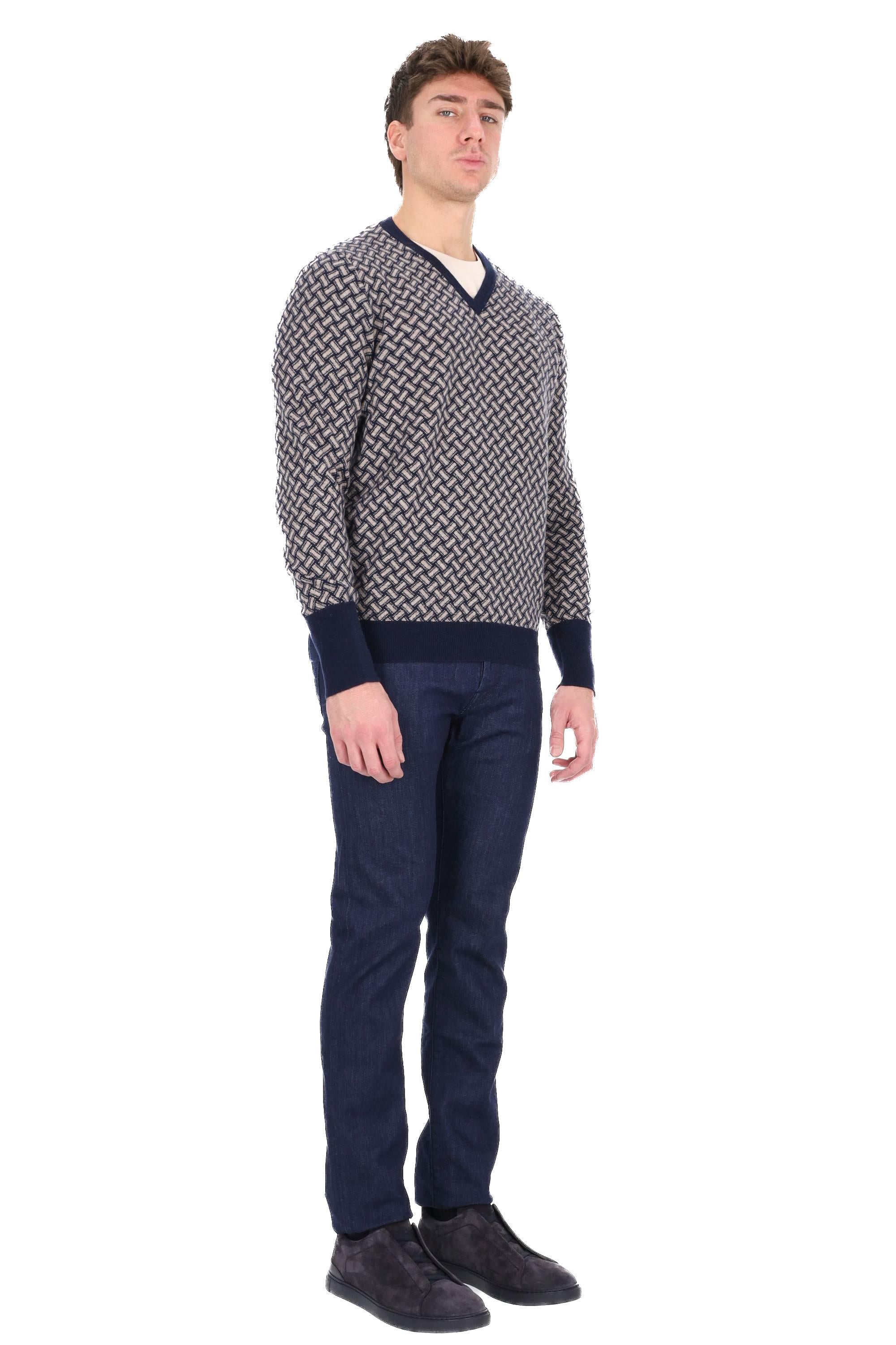 Drumohr Maglia girocollo biscottino in cashmere D2K481 RB62