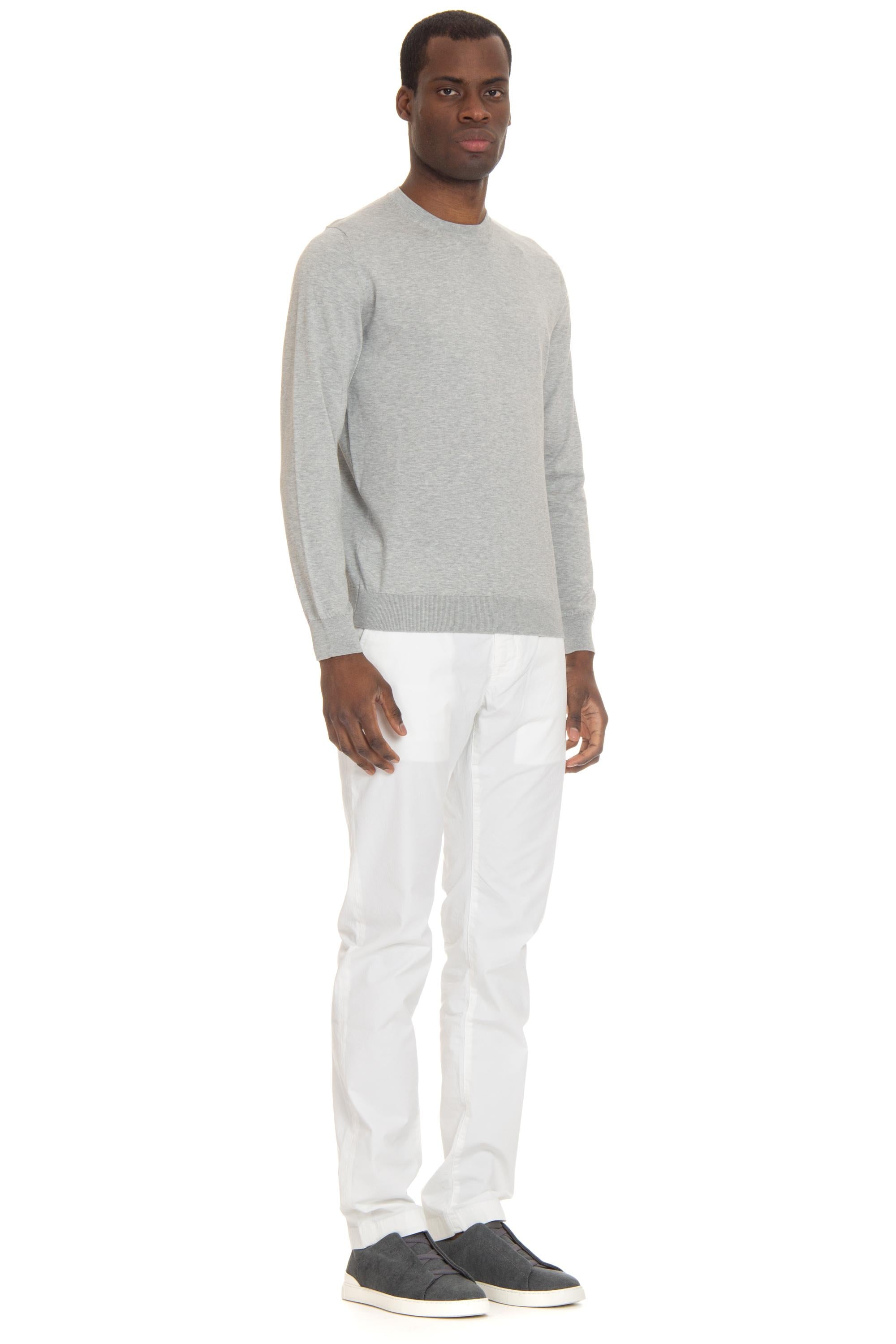Maglia girocollo in cotone Sea Island SI001 1000SI Il Setaccio