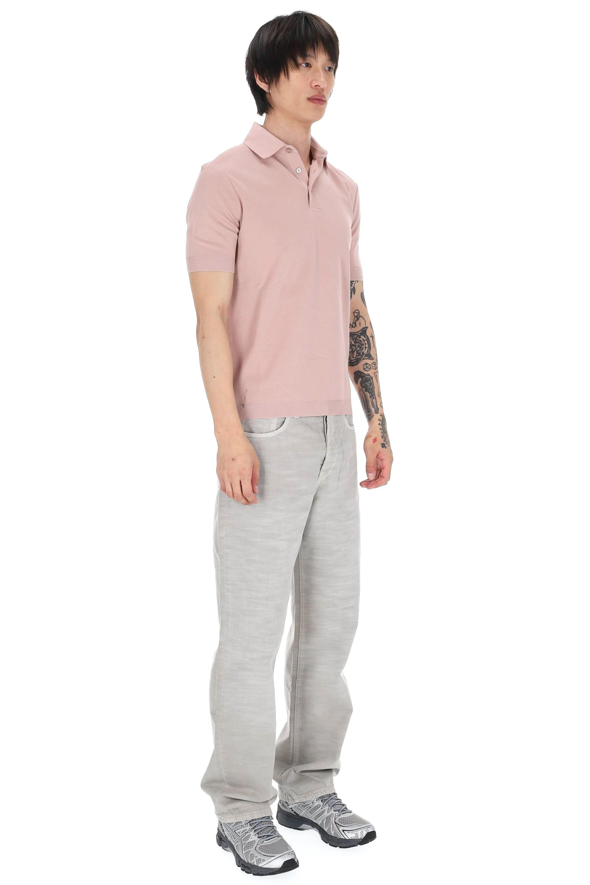 Herno Polo in jersey di cotone effetto maglia JPL00125U 4039