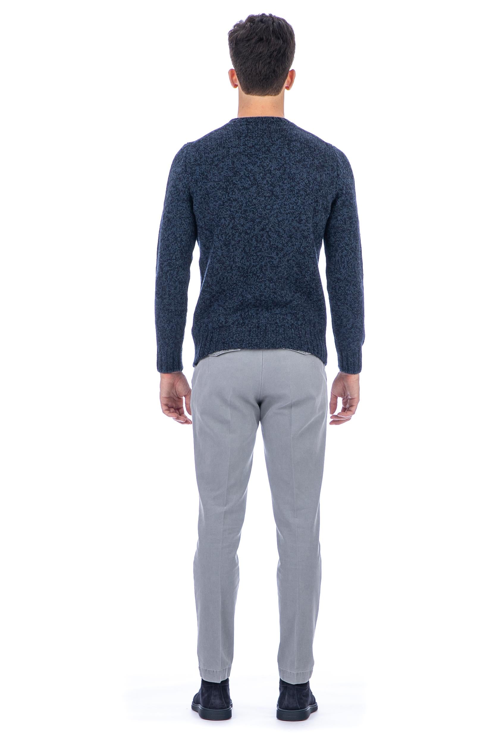 Maglia girocollo in lana vergine mouline' 10158 25701_N6 799 Gran Sasso