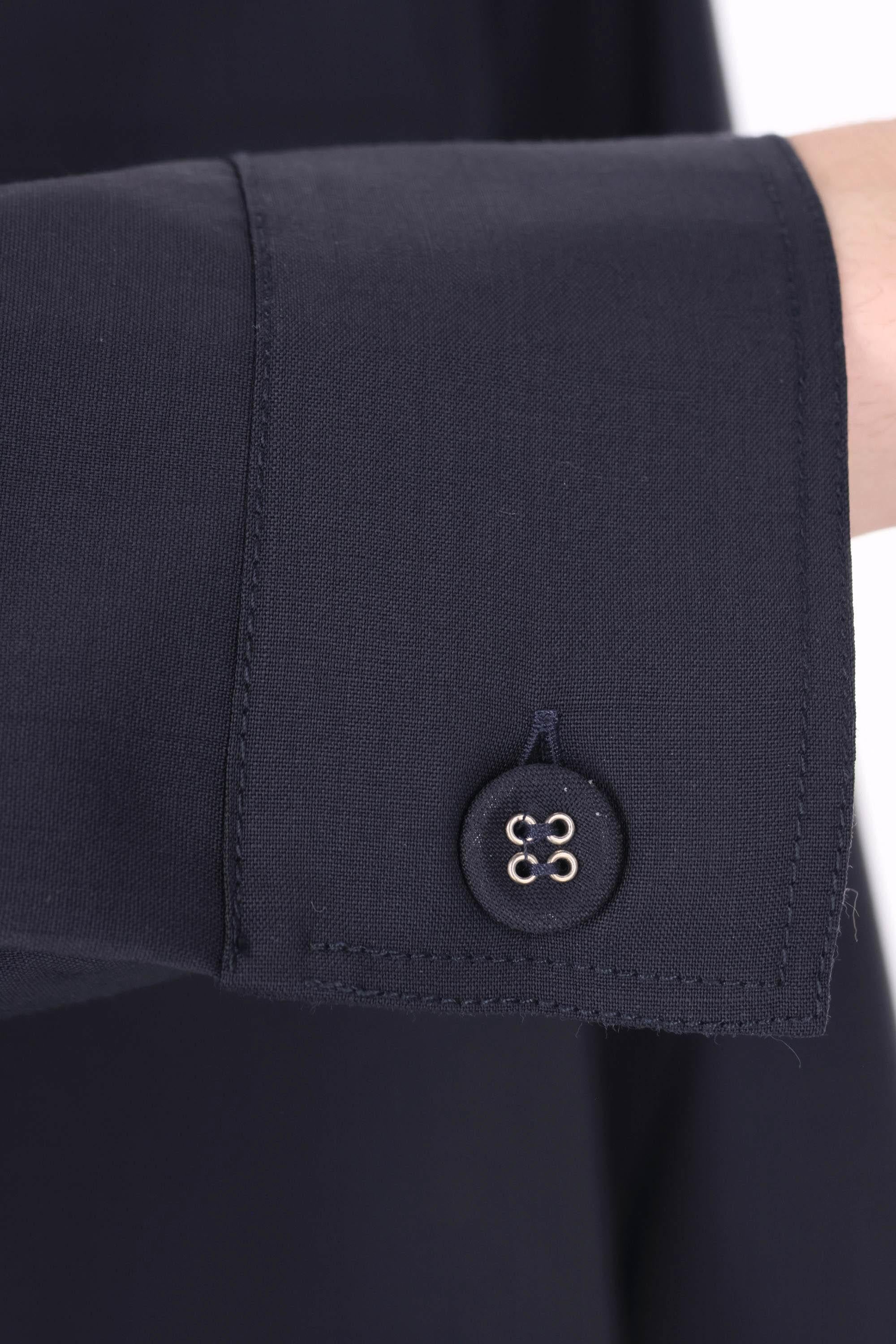 Officine Générale Giacca-camicia in fresco lana super 110's mod. Sheldon MTLG401 DARK NAVY