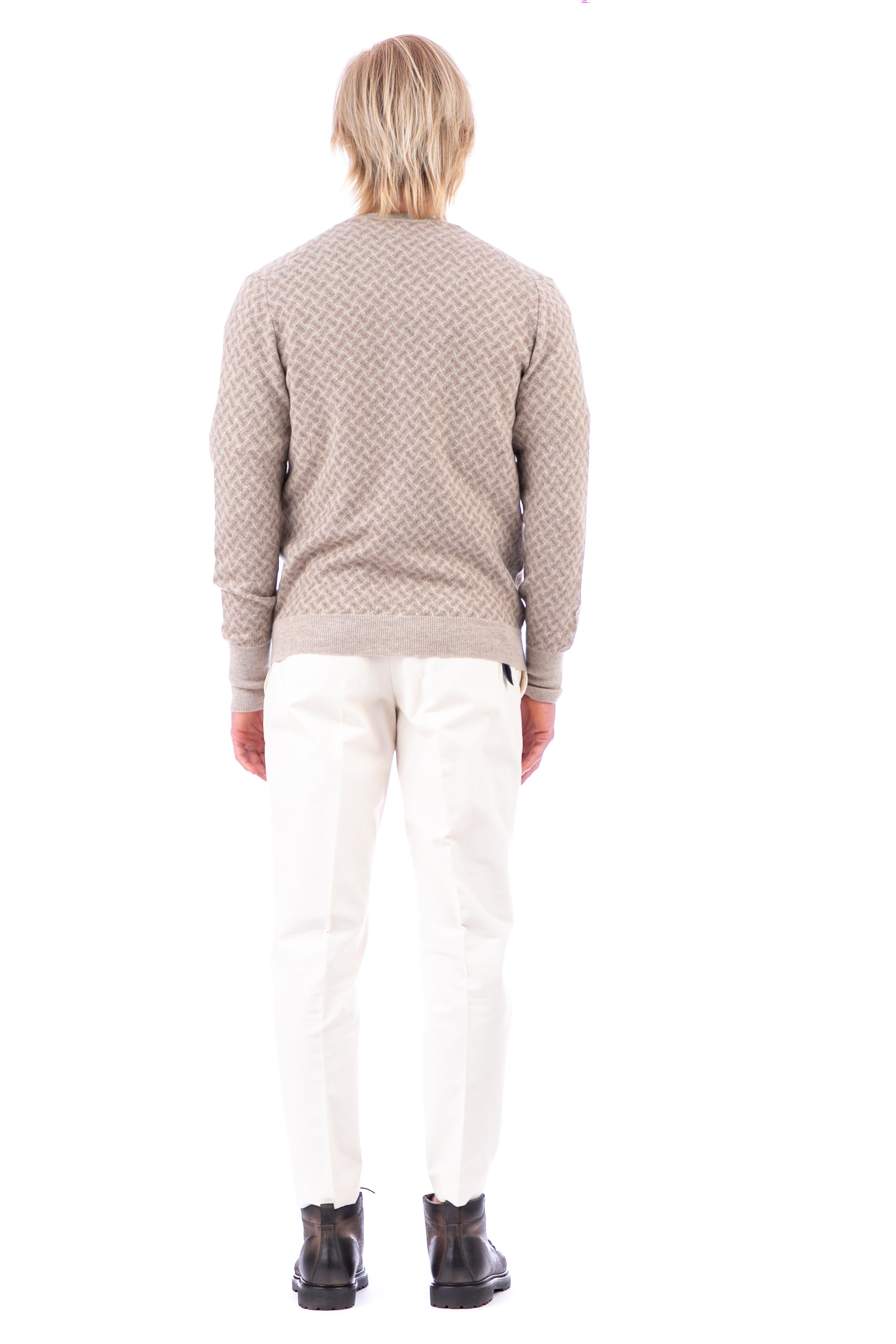 Cardigan in cashmere biscottino D2K110 BI13 Drumohr