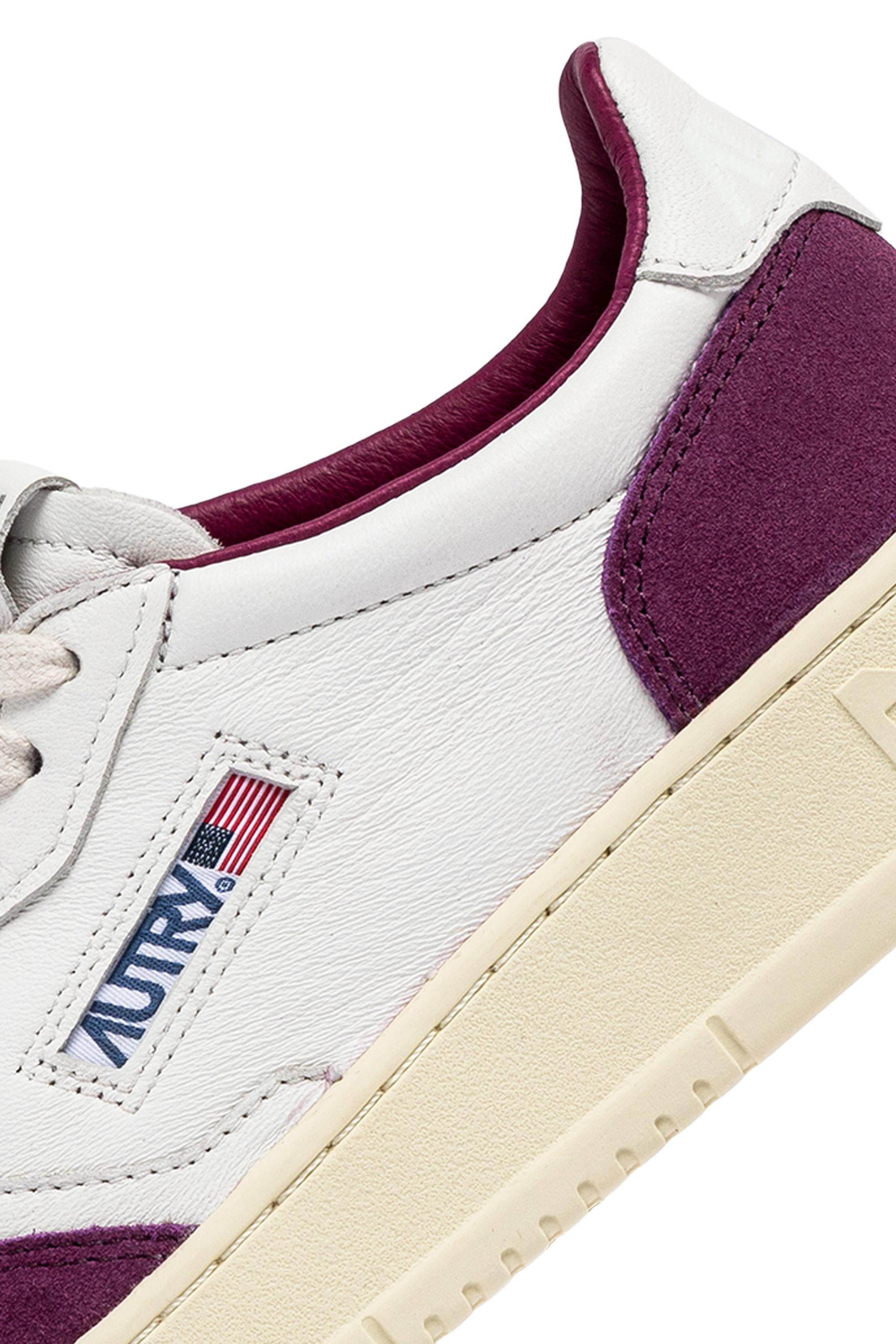 Autry Sneaker Medalist in pelle di capra e camoscio fucsia AULW GS39 WHT/SCRLT