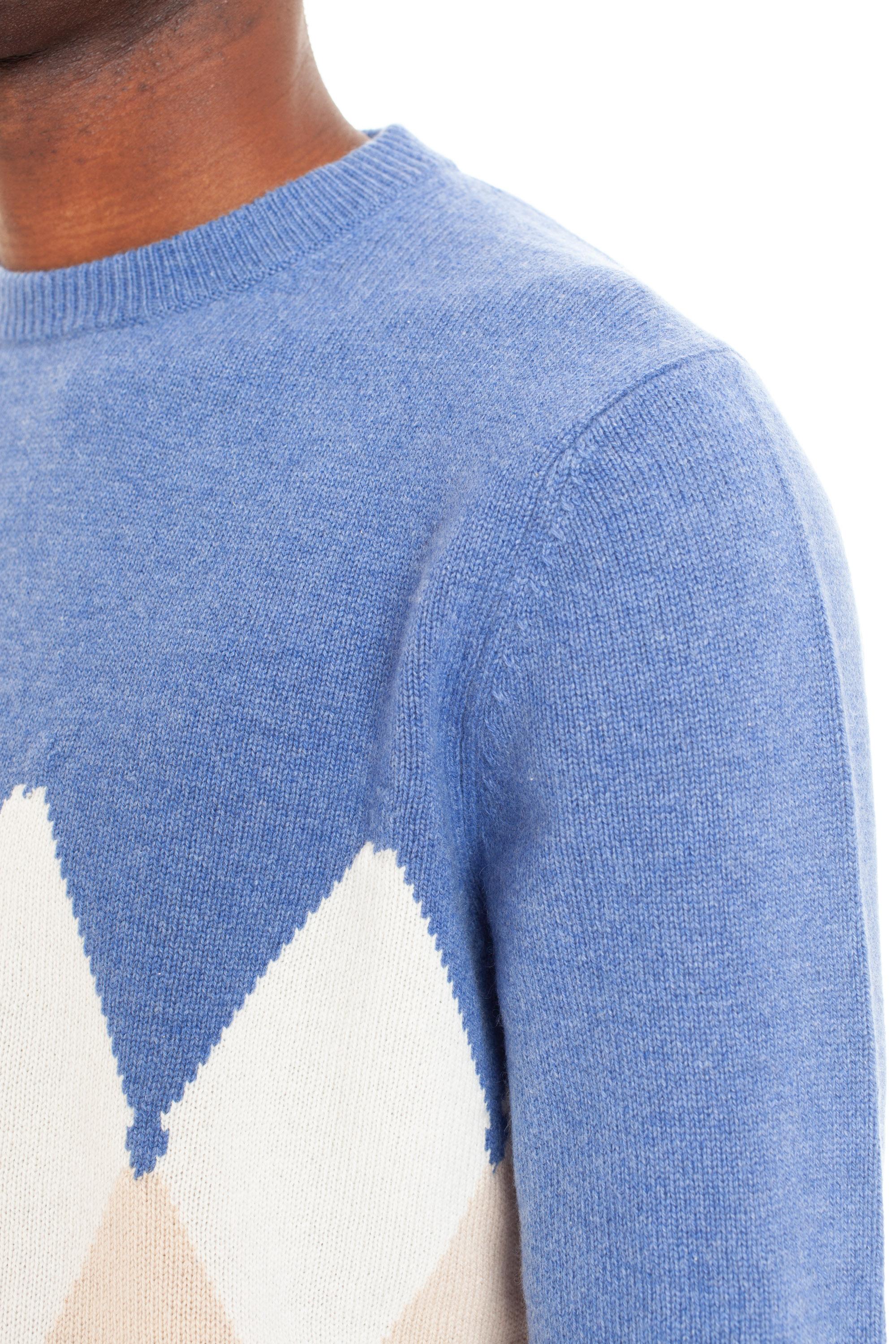 Maglia girocollo in cashmere argyle B2P000 7K0A8/2 93099 Ballantyne