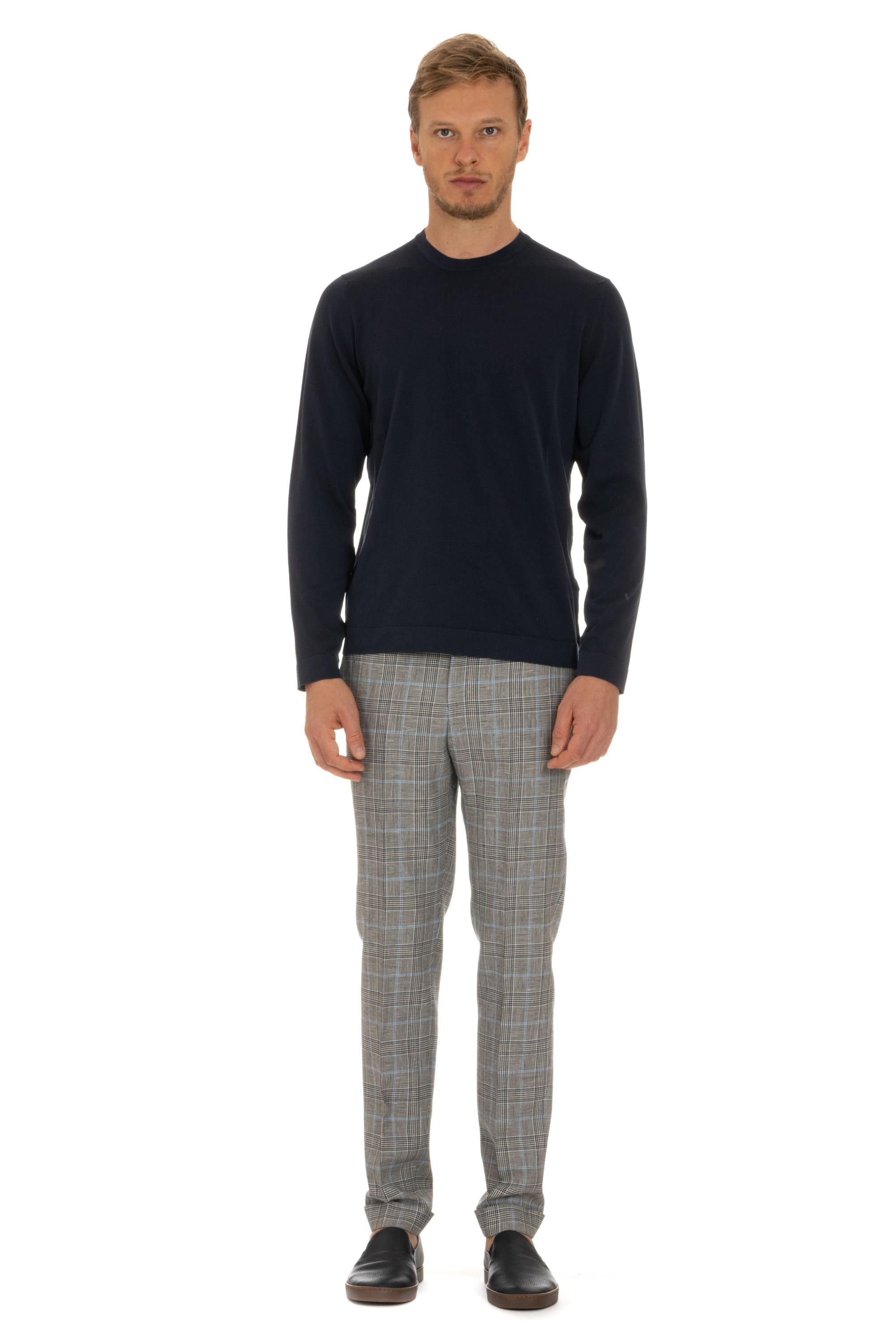 Girocollo in crepe di cotone frosted D0GF113/5 795 Drumohr