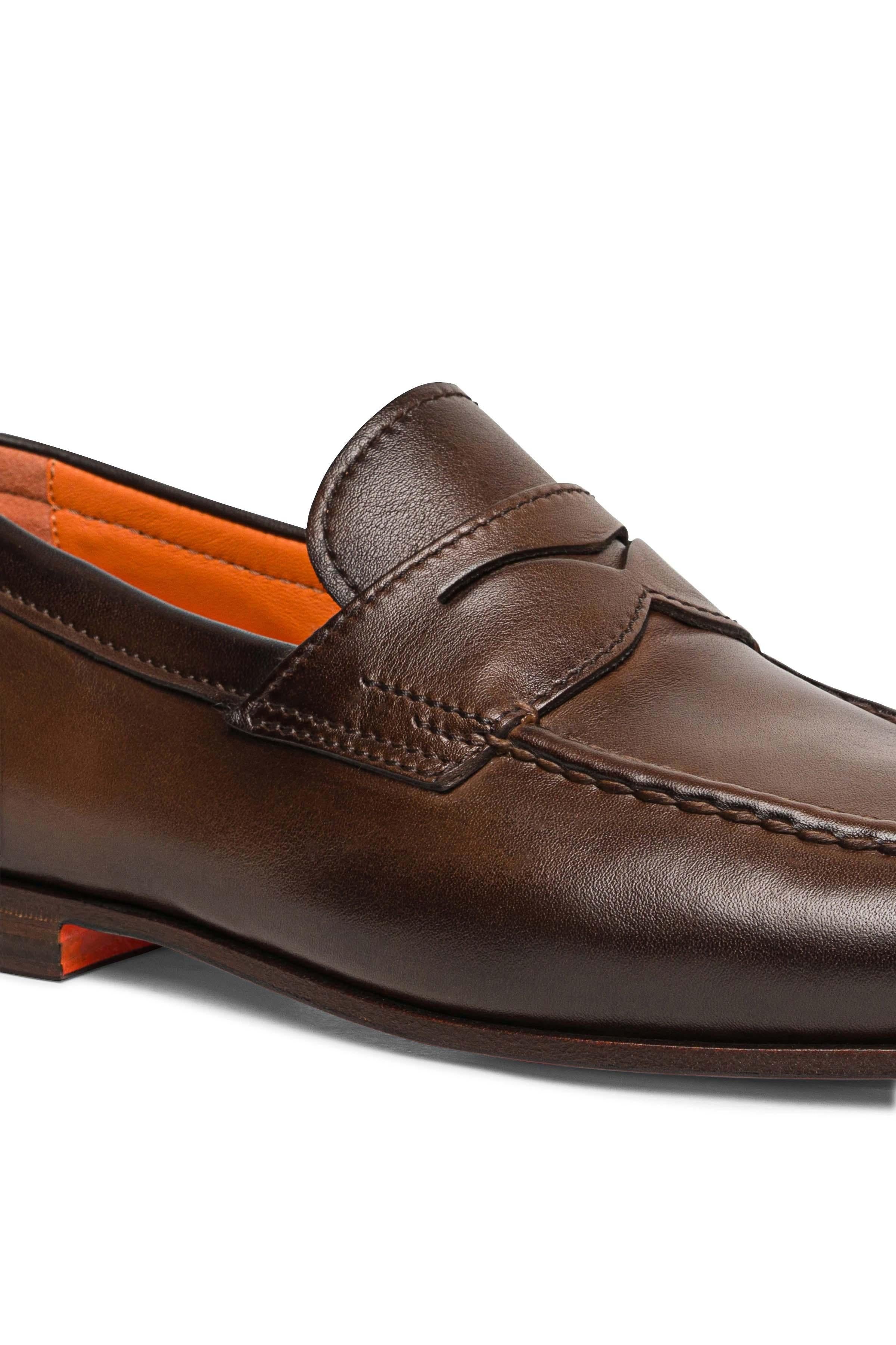 Santoni Mocassino Goodyear in pelle MCNC18007SA4BSLF T50