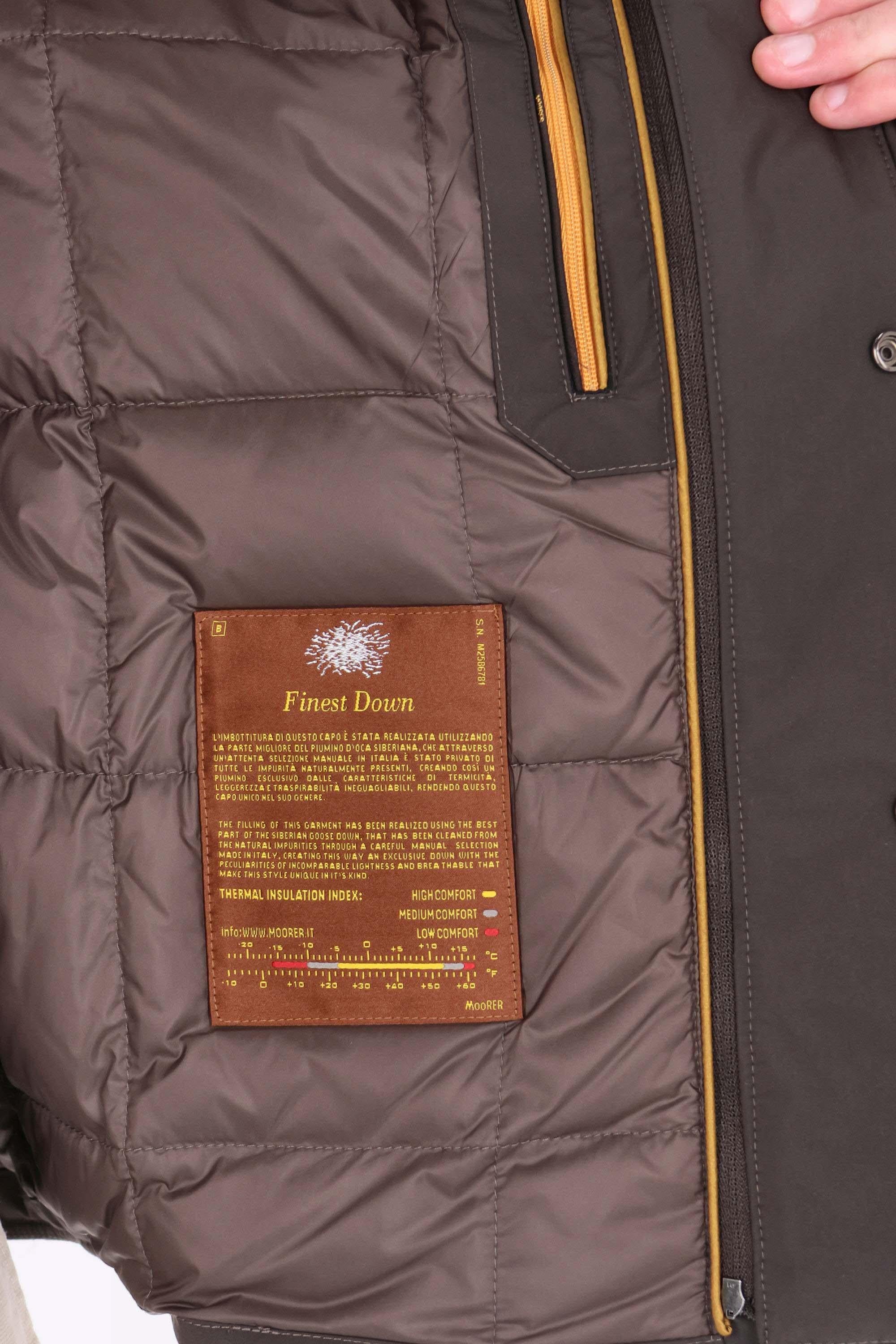 Moorer Giubbotto-camicia in lana anti acqua imbottito piuma mod. Duino-LL DUINO-LL U0213