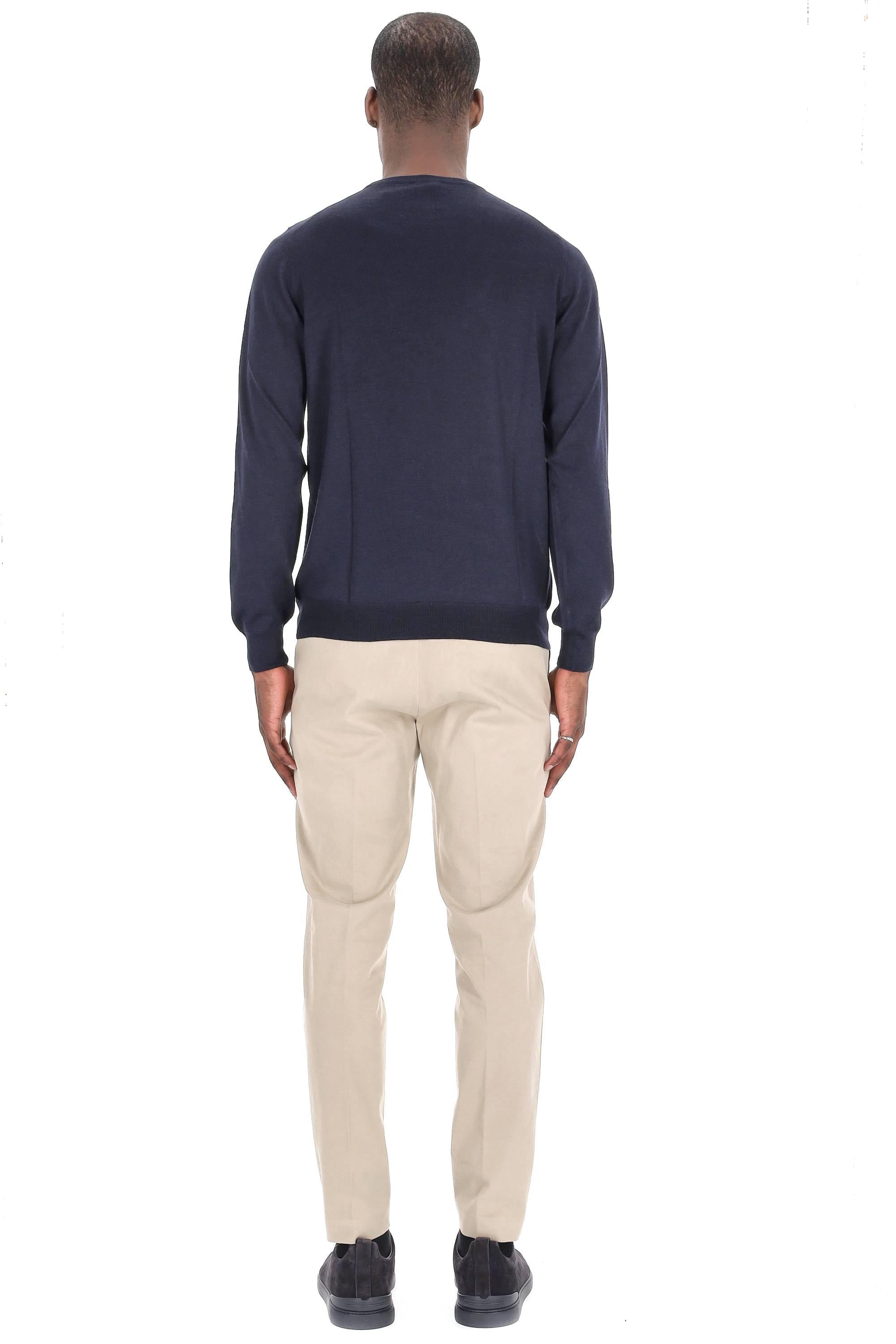 Maglia girocollo in cashmere e seta 1319057567/2 0598 598 Barba