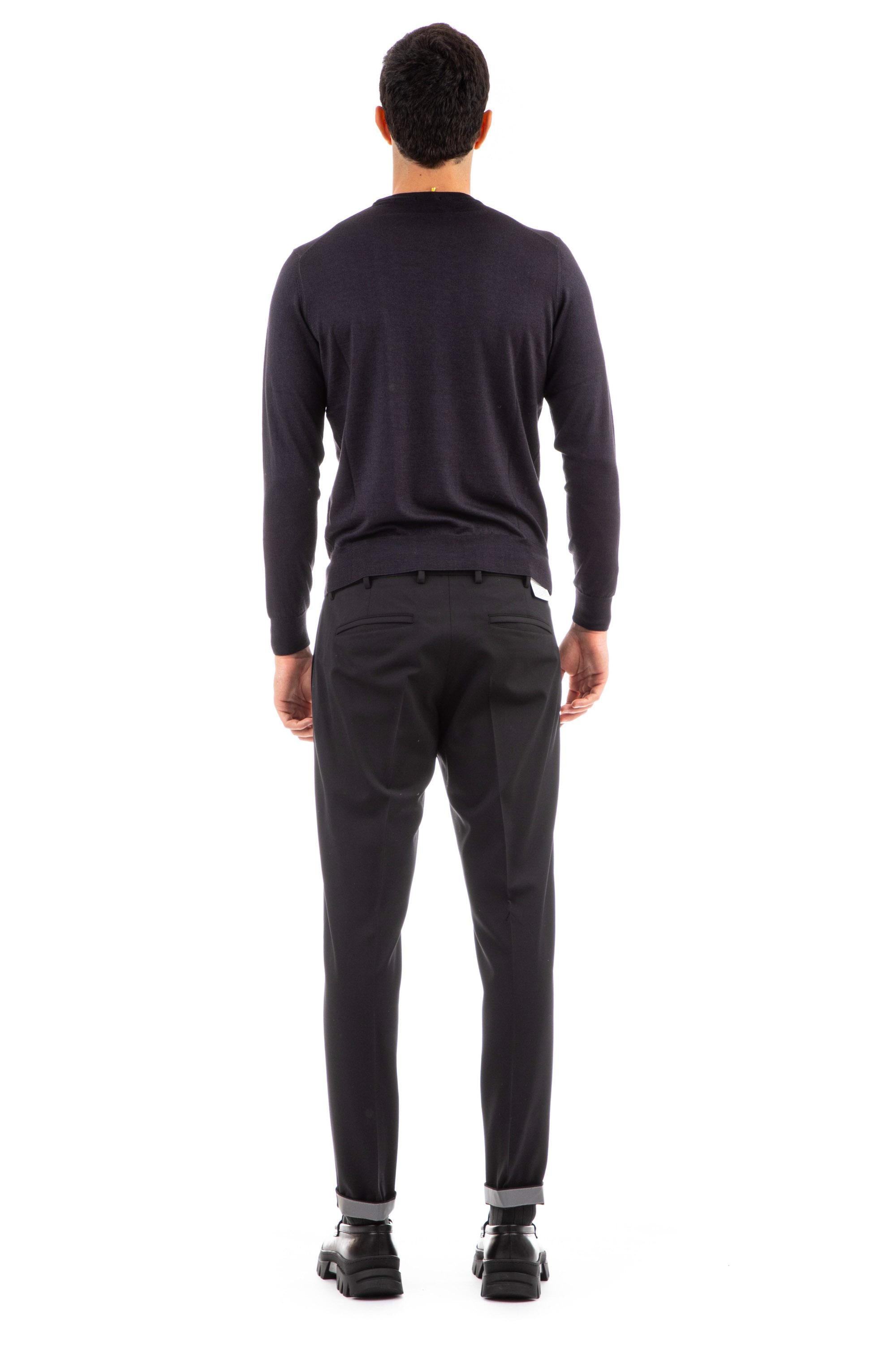 Maglia girocollo in cashmere-seta D0J103A 690 Drumohr