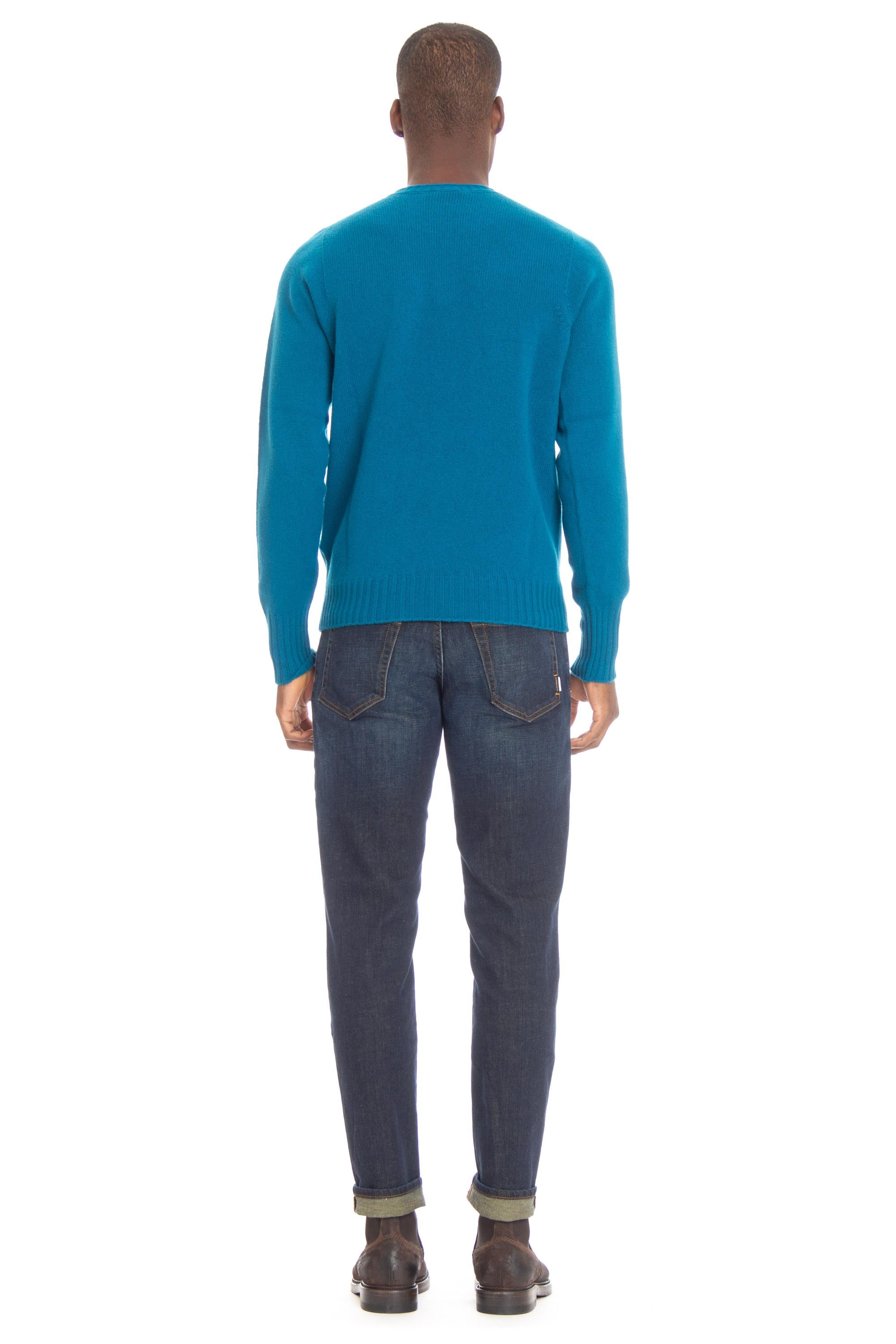Maglia girocollo in lana di agnello D4W103.4 745 Drumohr