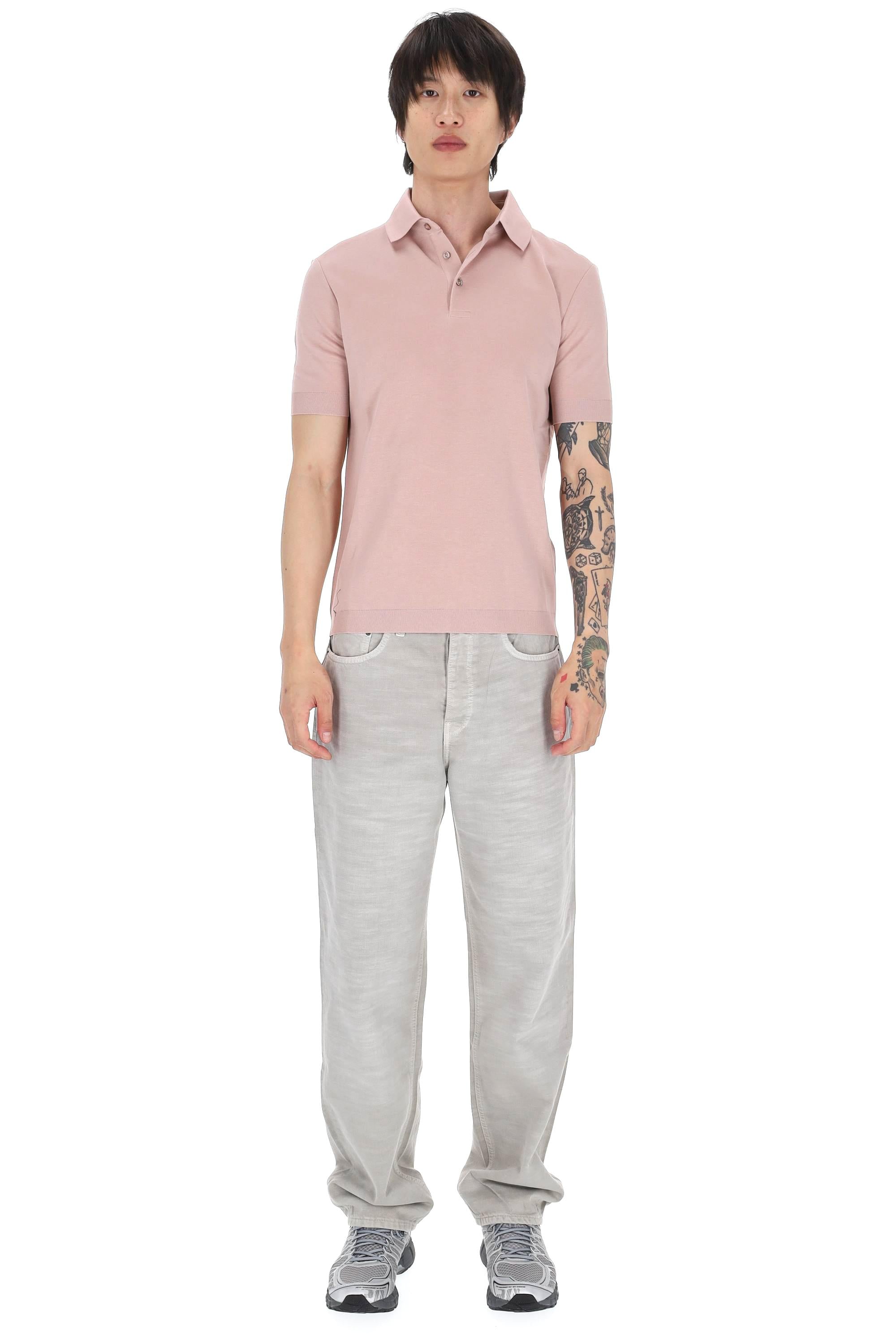 Herno Polo in jersey di cotone effetto maglia JPL00125U 4039