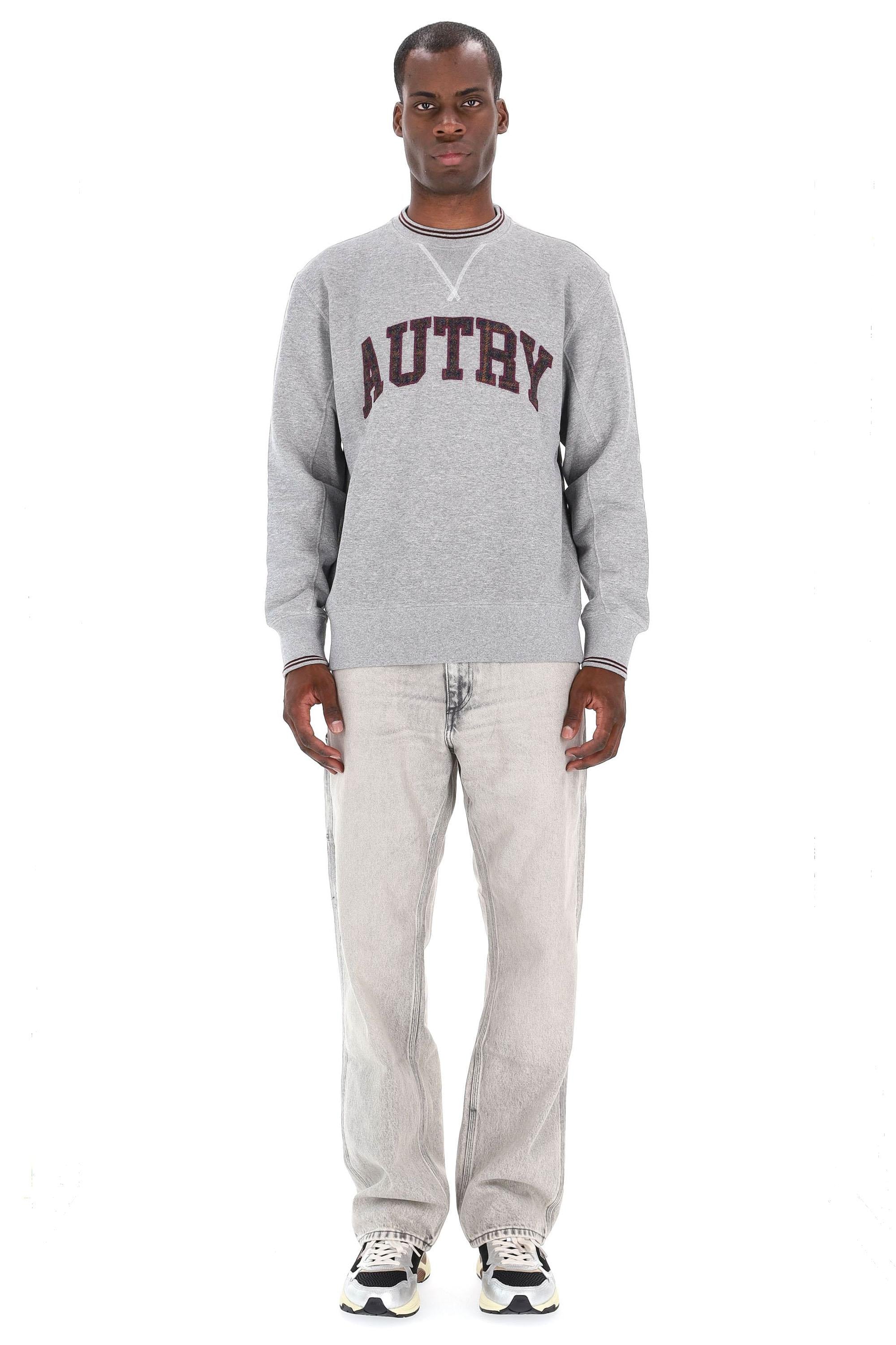 Autry Felpa girocollo con scritta Autry SWPM U4HQ MEL/BORD