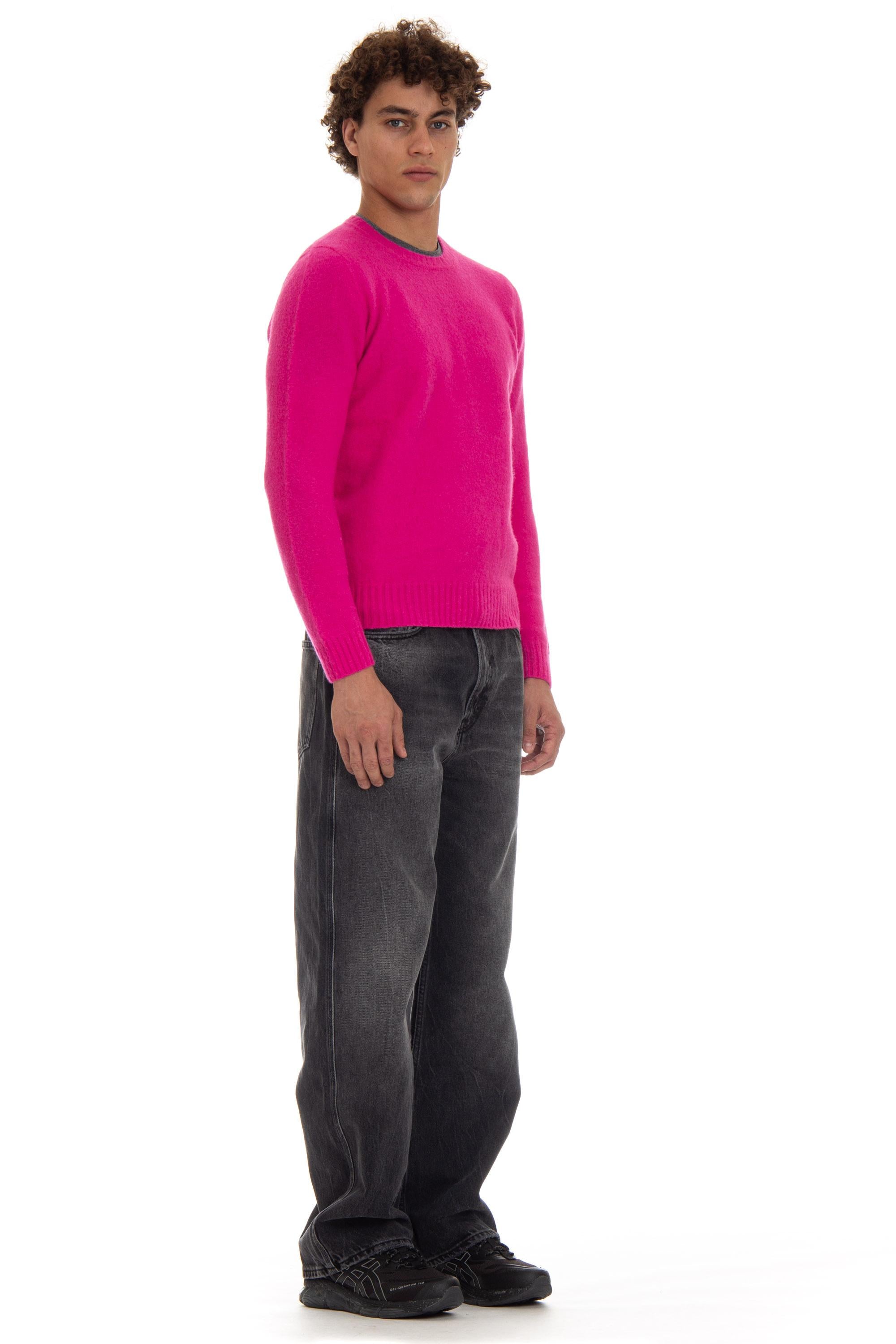 Maglia girocollo in lana di agnello garzata D8W103G.7 339 Drumohr