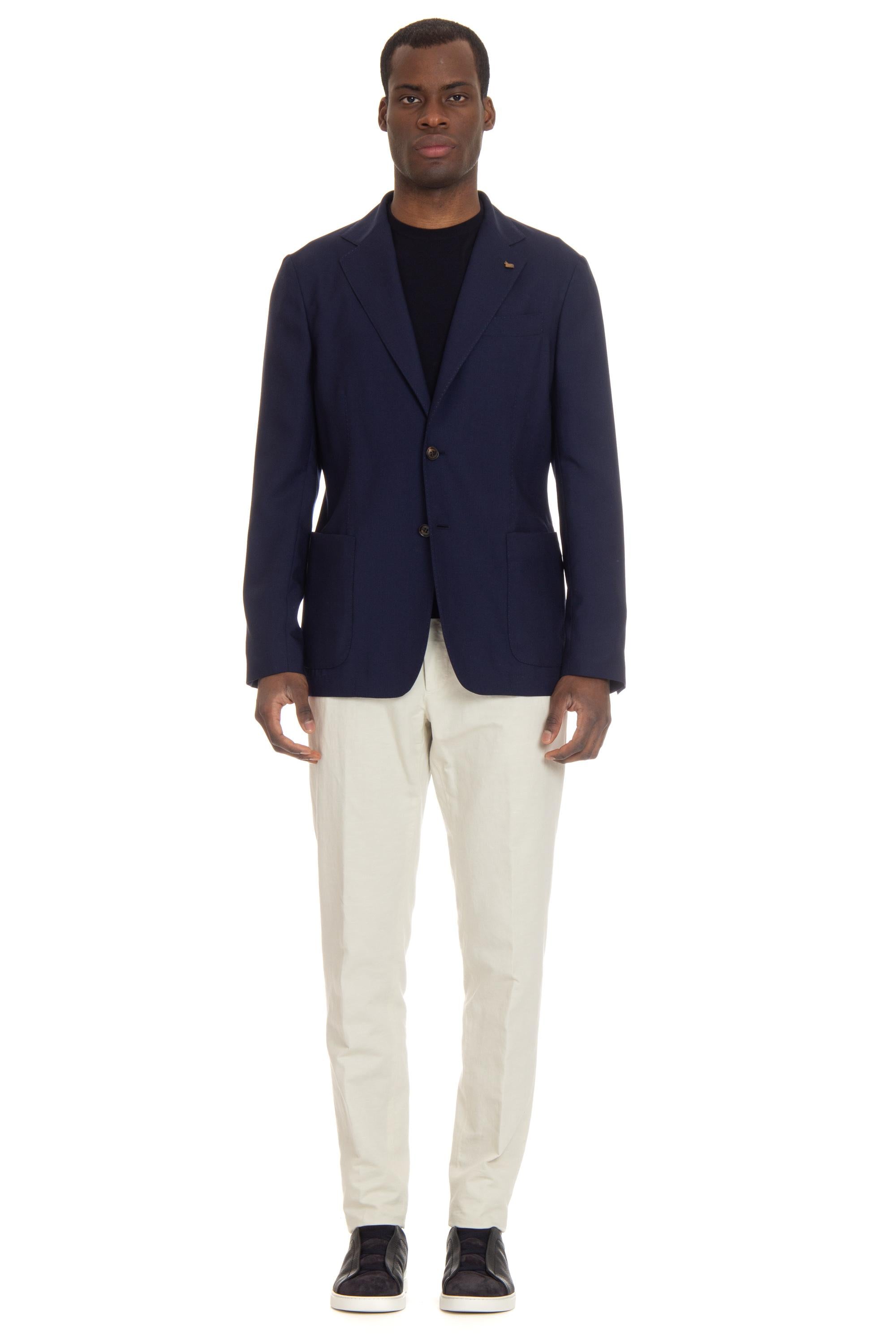 Colombo Giacca Robert destrutturata in cashmere pettinato 4.0 GI00251/N/7806 BLU NAVY