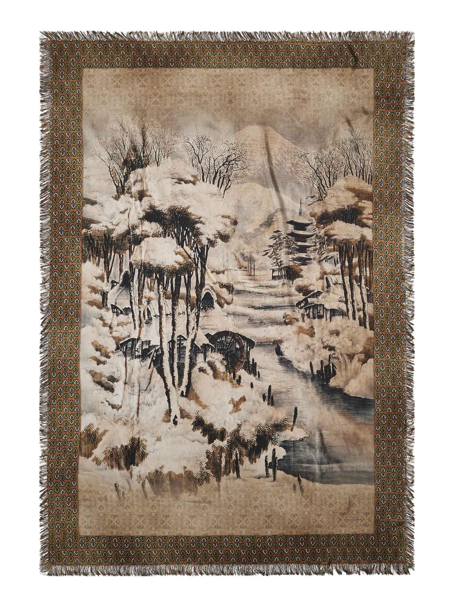 Pierre-Louis Mascia Sciarpa artigianale mod. Aloeuw in pura seta 515629/2 101-18