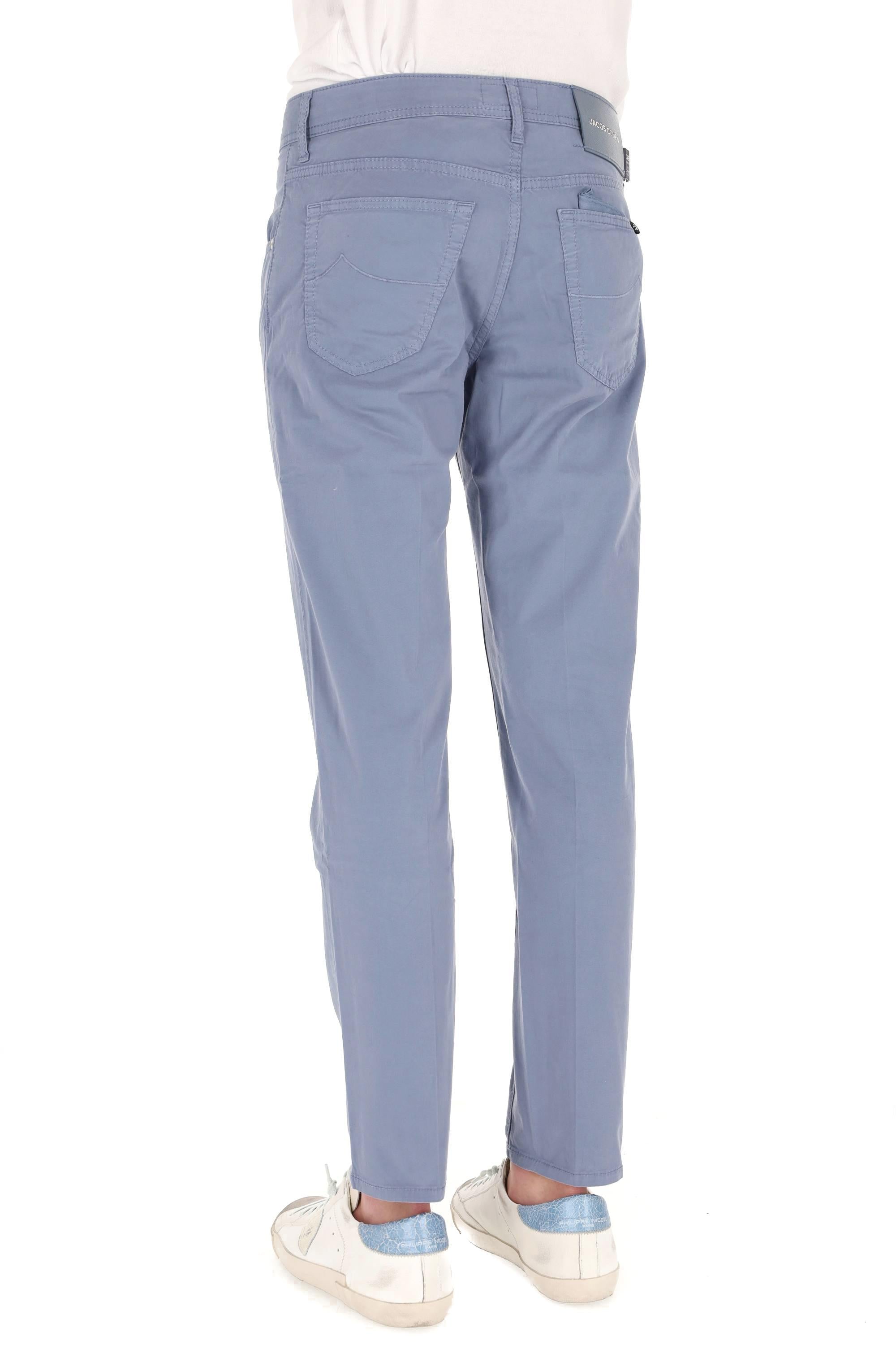 Jacob Cohen 5 tasche color in cotone etichetta pelle saffiano Scott fit QE015-036-S2544 W62