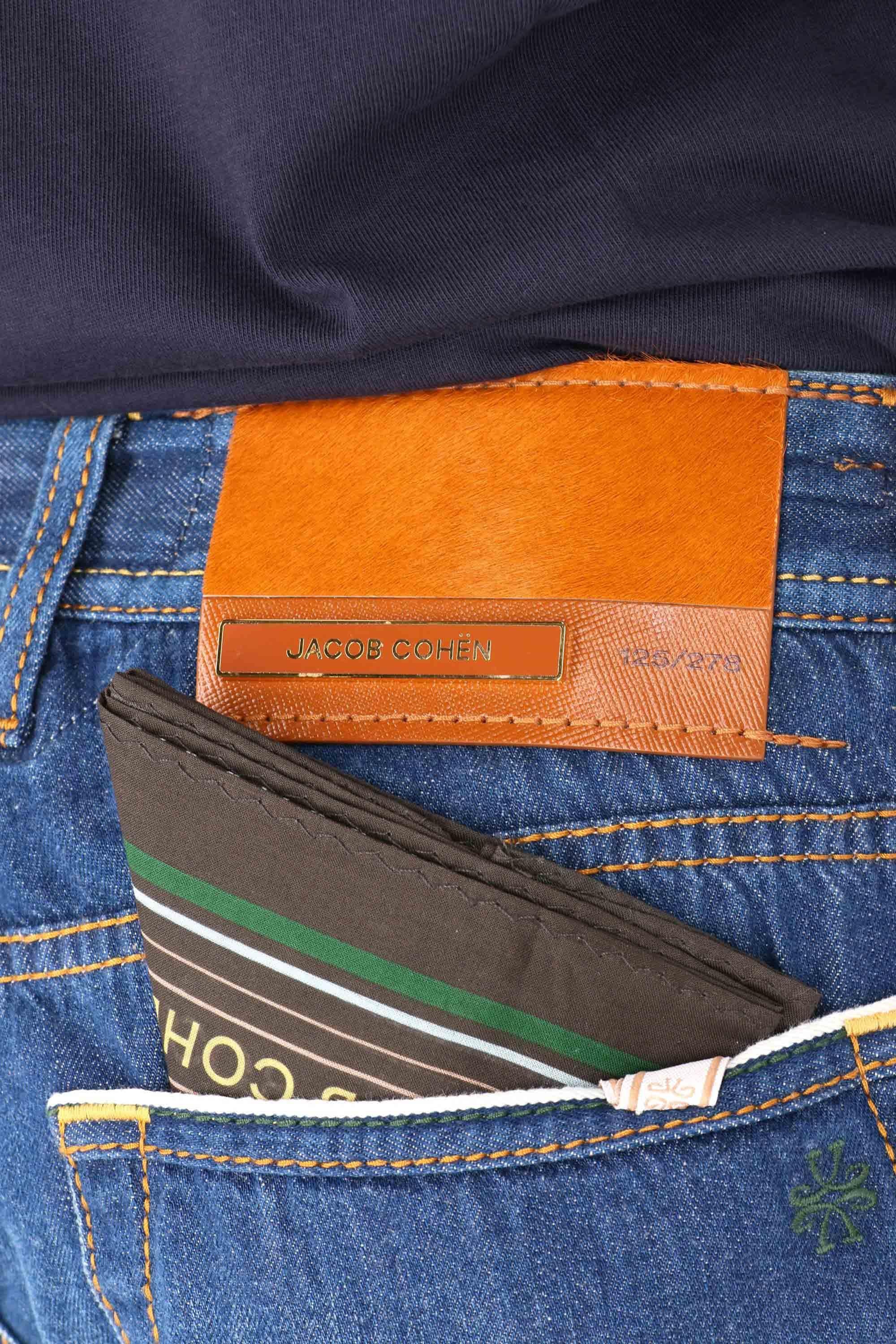 Jacob Cohen Jeans Limited Edition in cotone comfort etichetta cognac Bard fit QL004 060 T732A BARD 100D