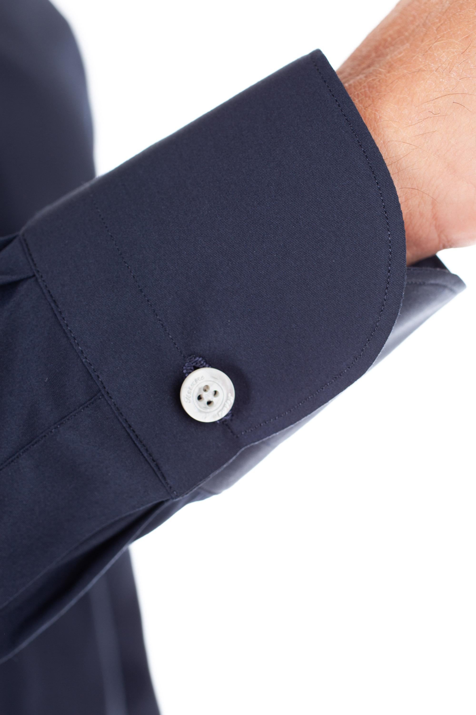 Camicia sartoriale in popeline stretch linea milano ML-ZNPS-Z 010998 C0033 11 Finamore