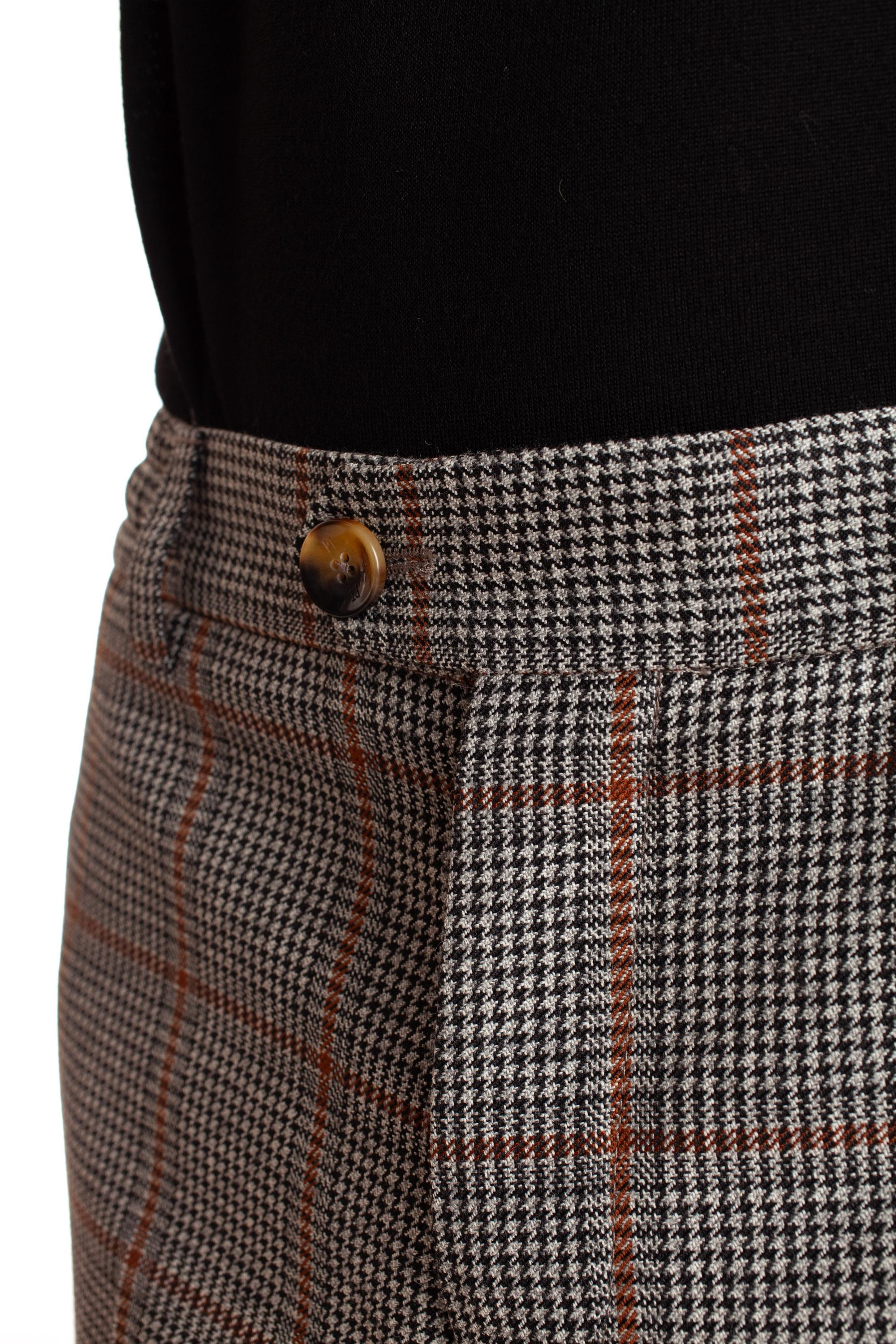 Pantalone check in lana Rebel fit RFRBB30REW MR54 0150 PT Torino