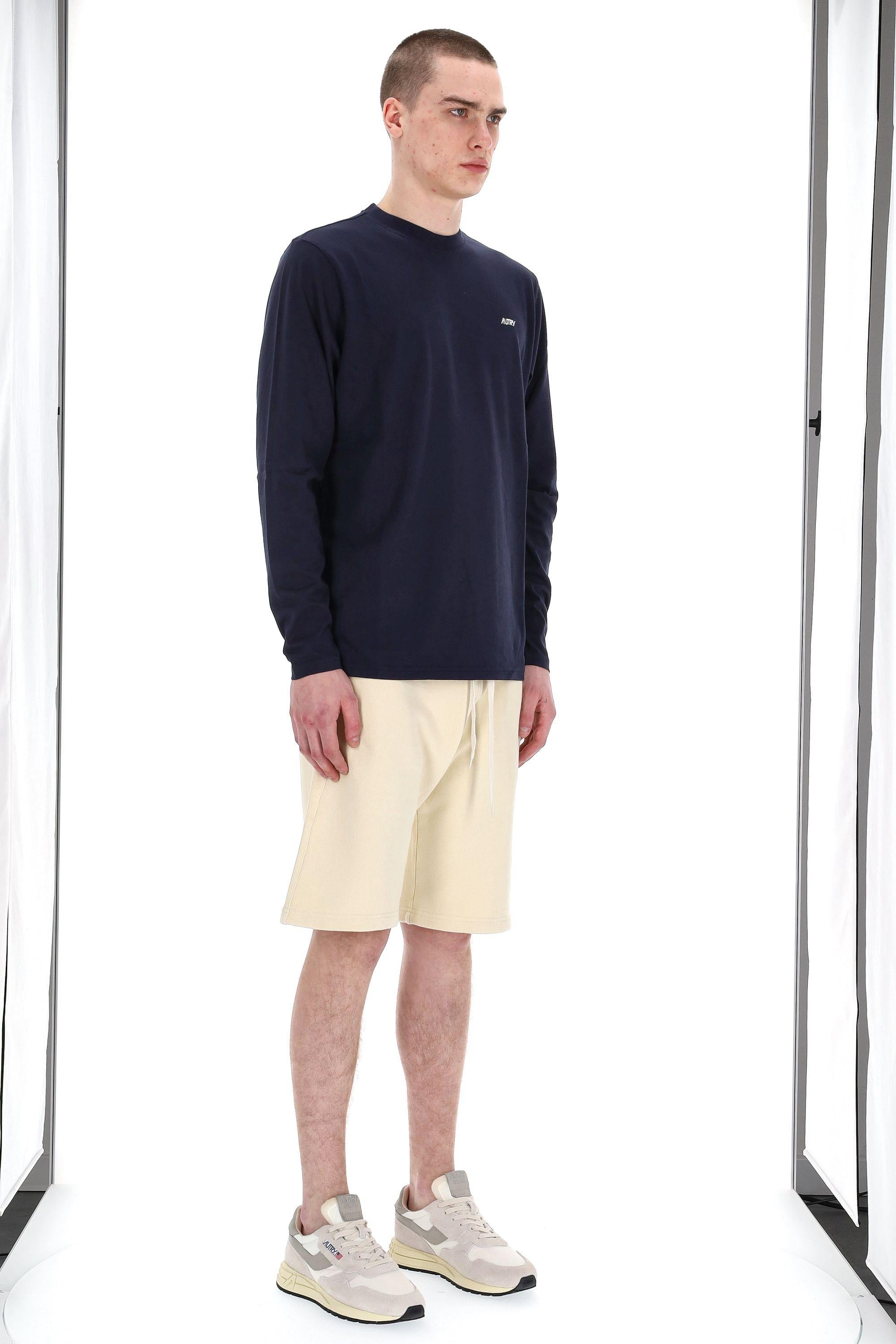 Autry T-shirt in cotone manica lunga LSPX A6JB