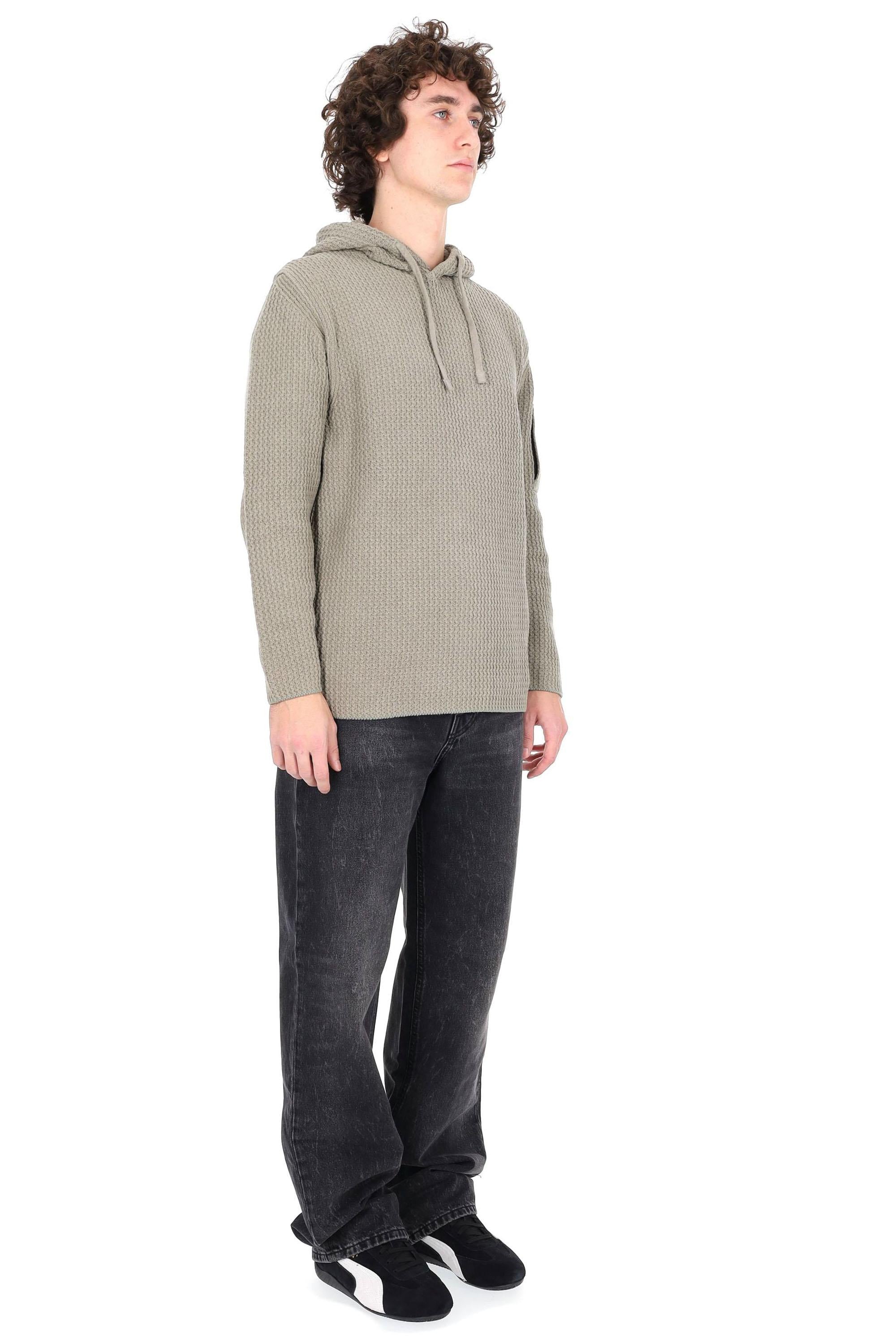 CP Company Maglia-felpa con cappuccio in ciniglia 19CMKN018A-005558G 356