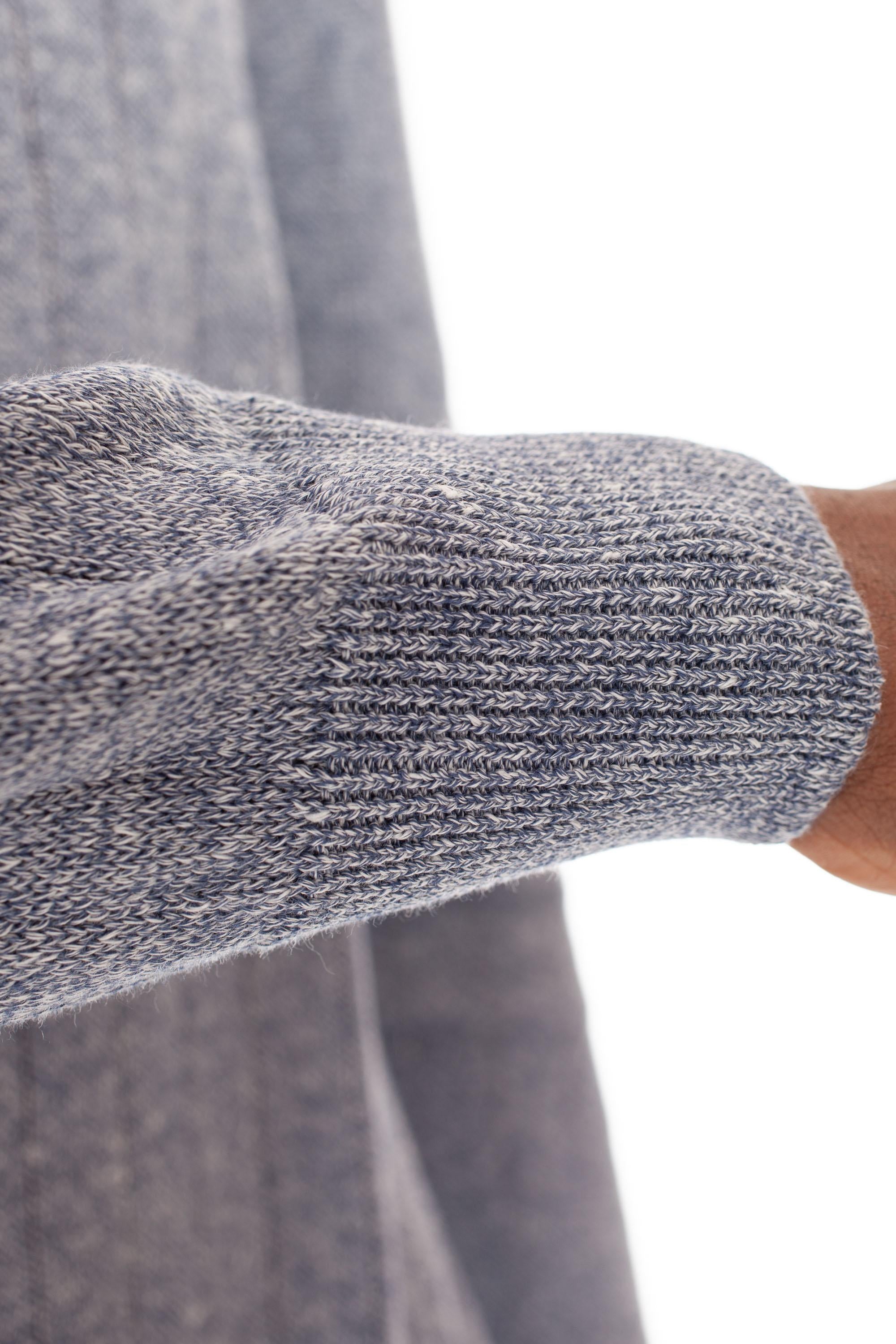 Maglia in lino-cotone melange con rollino 23190 18634/2 570 Gran Sasso