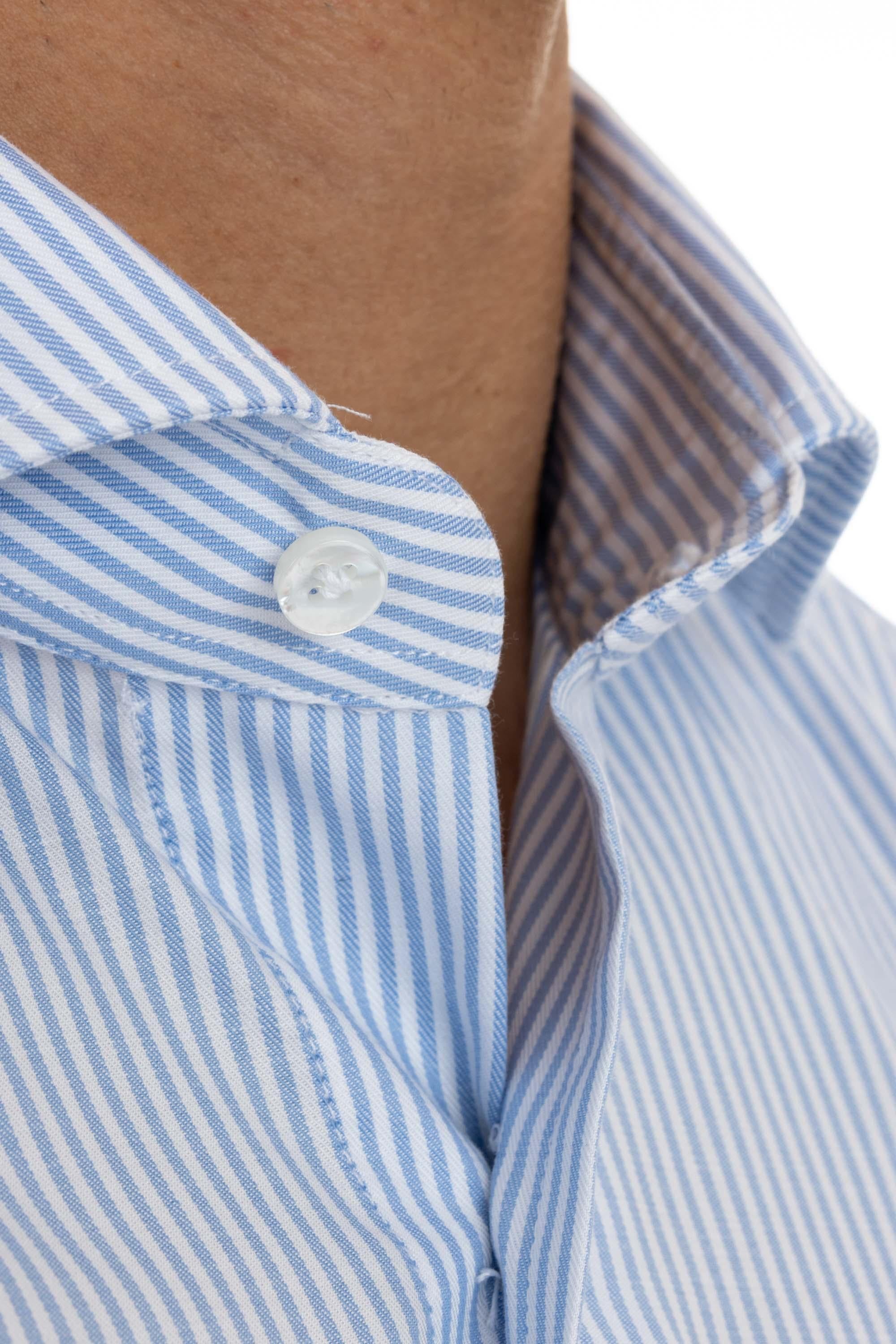 Camicia sartoriale a nido d'ape stretch Etichetta Culto K1U13P0144000.U 0001 Barba