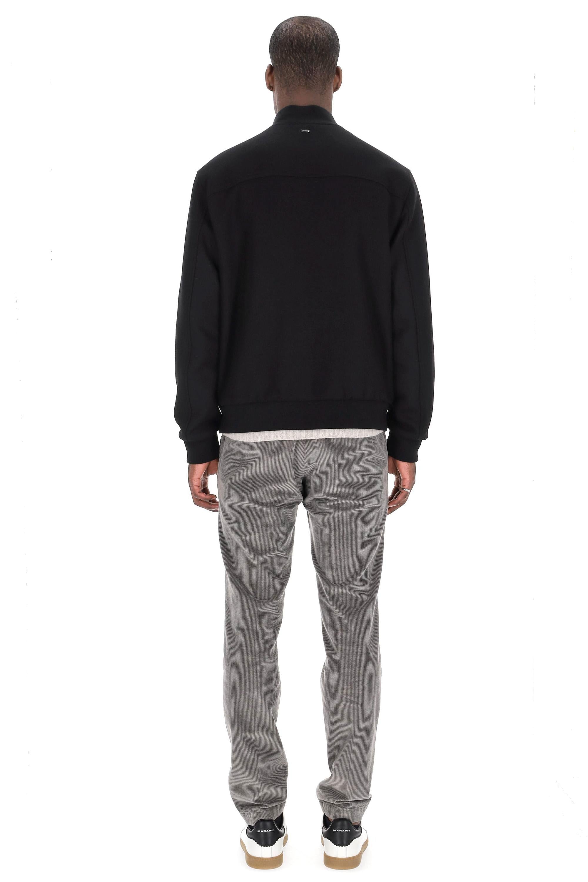Herno Bomber collo baseball in lana diagonale GI000560U-33432R 9300
