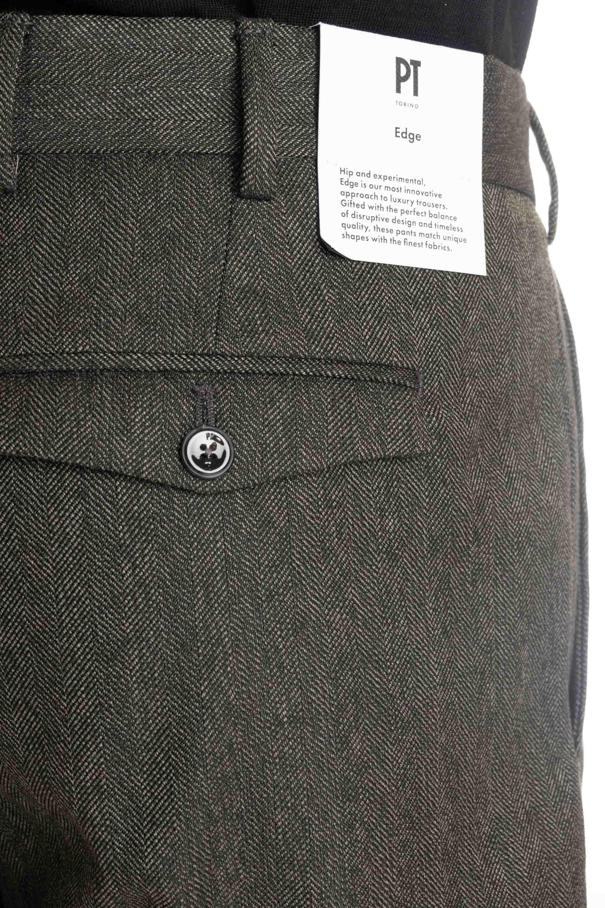 Pantalone in lana spina di pesce Rebel fit 1 pence RFZAZ40FWD MR80/2 0440 PT Torino