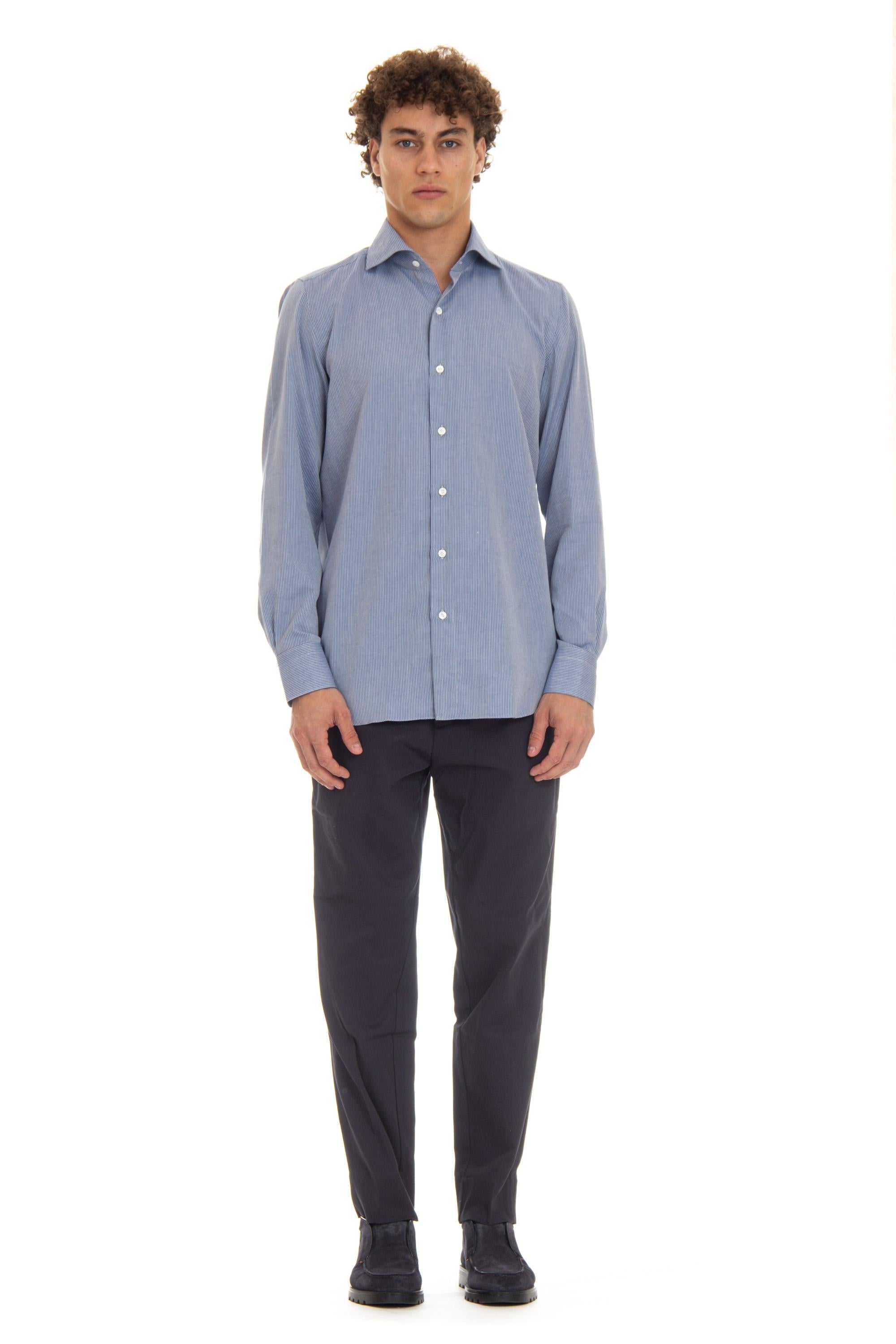 Camicia sartoriale cotone-cashmere Carlo Riva linea Milano ML-EUPS-Z 060290 A4031 02 Finamore