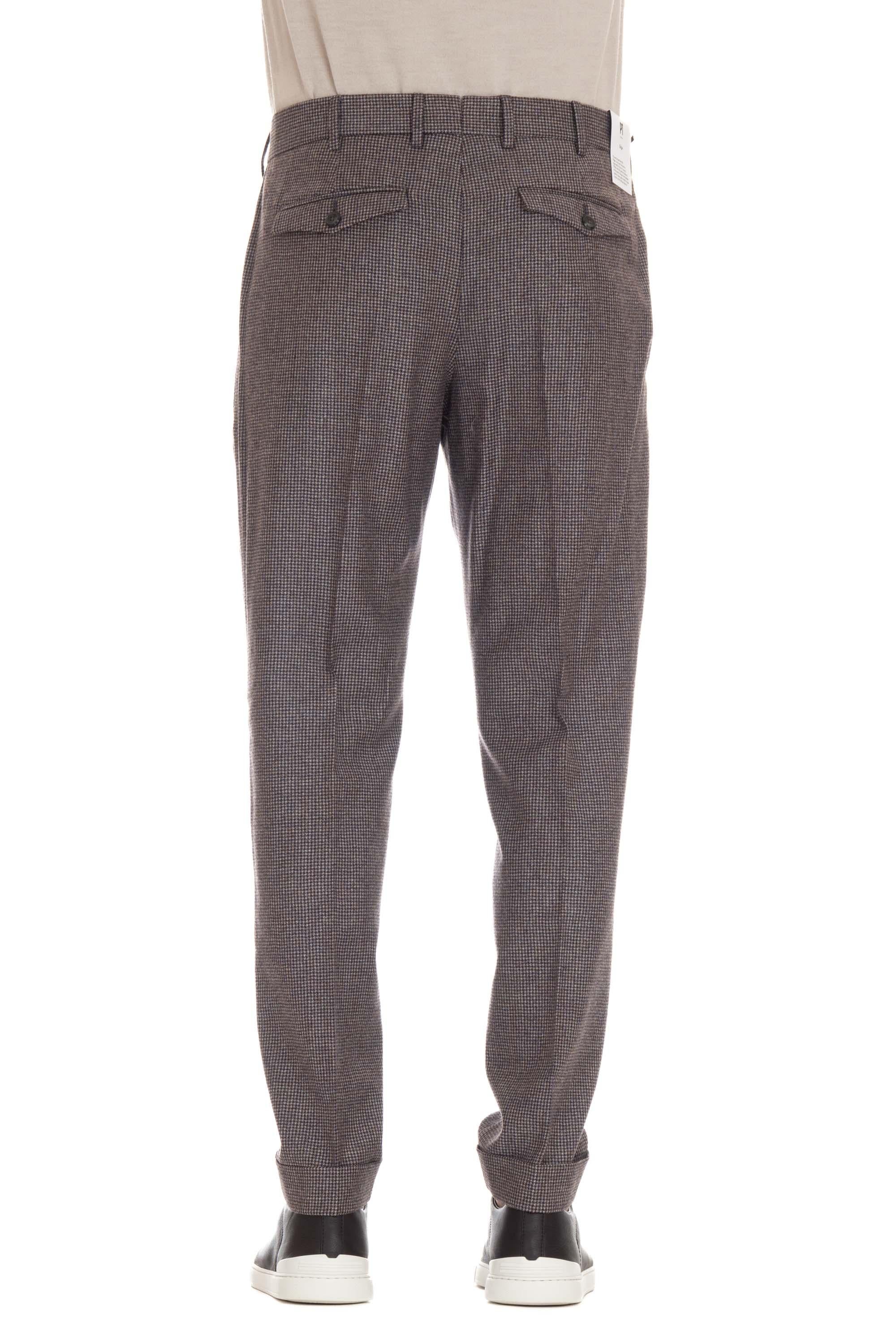 Pantalone in flanella micro fantasia Rebel fit RFZAZ40FWD MA24 0230 PT Torino