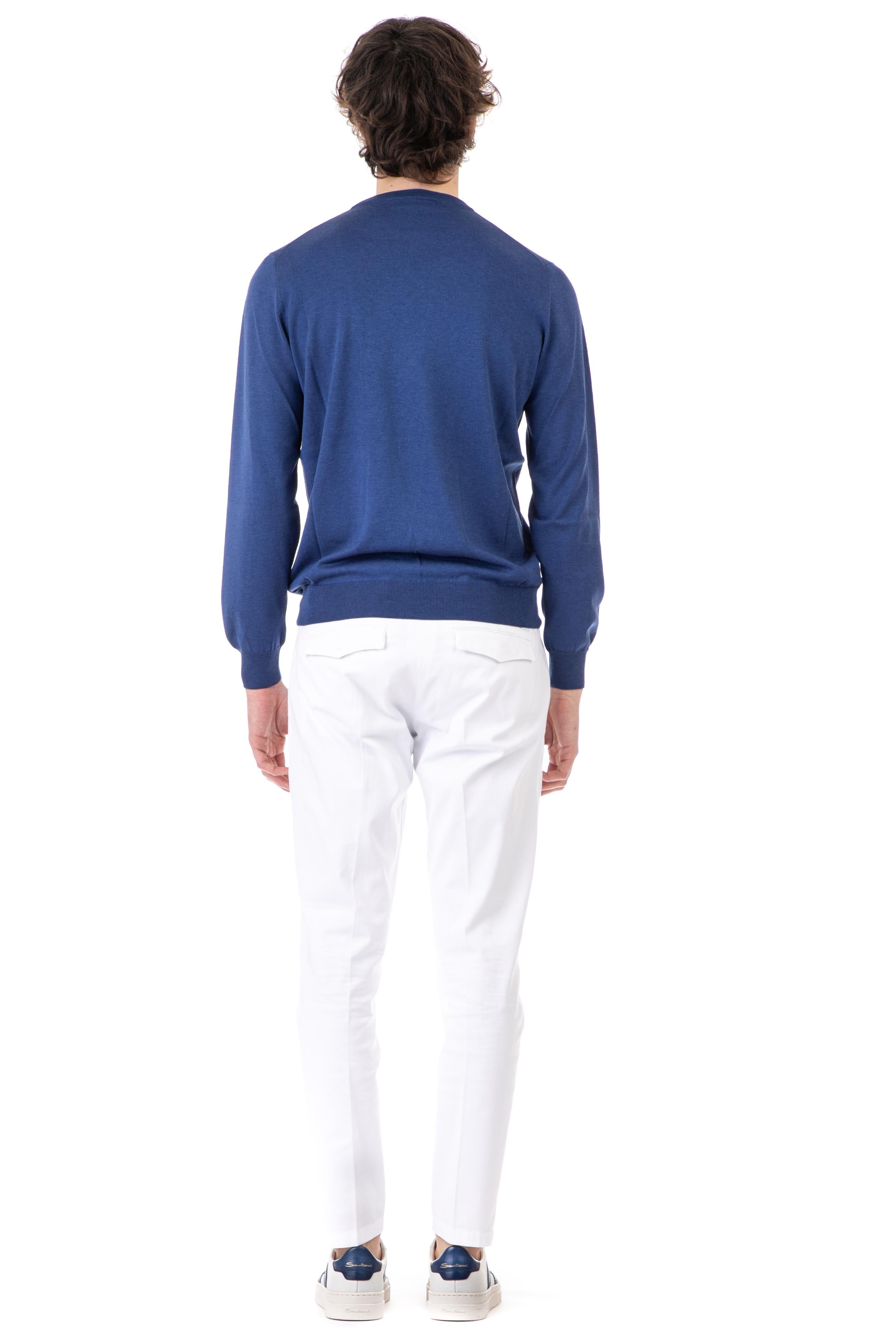 Il Setaccio Maglia girocollo in cotone-seta CTS24801BC_N CTS243