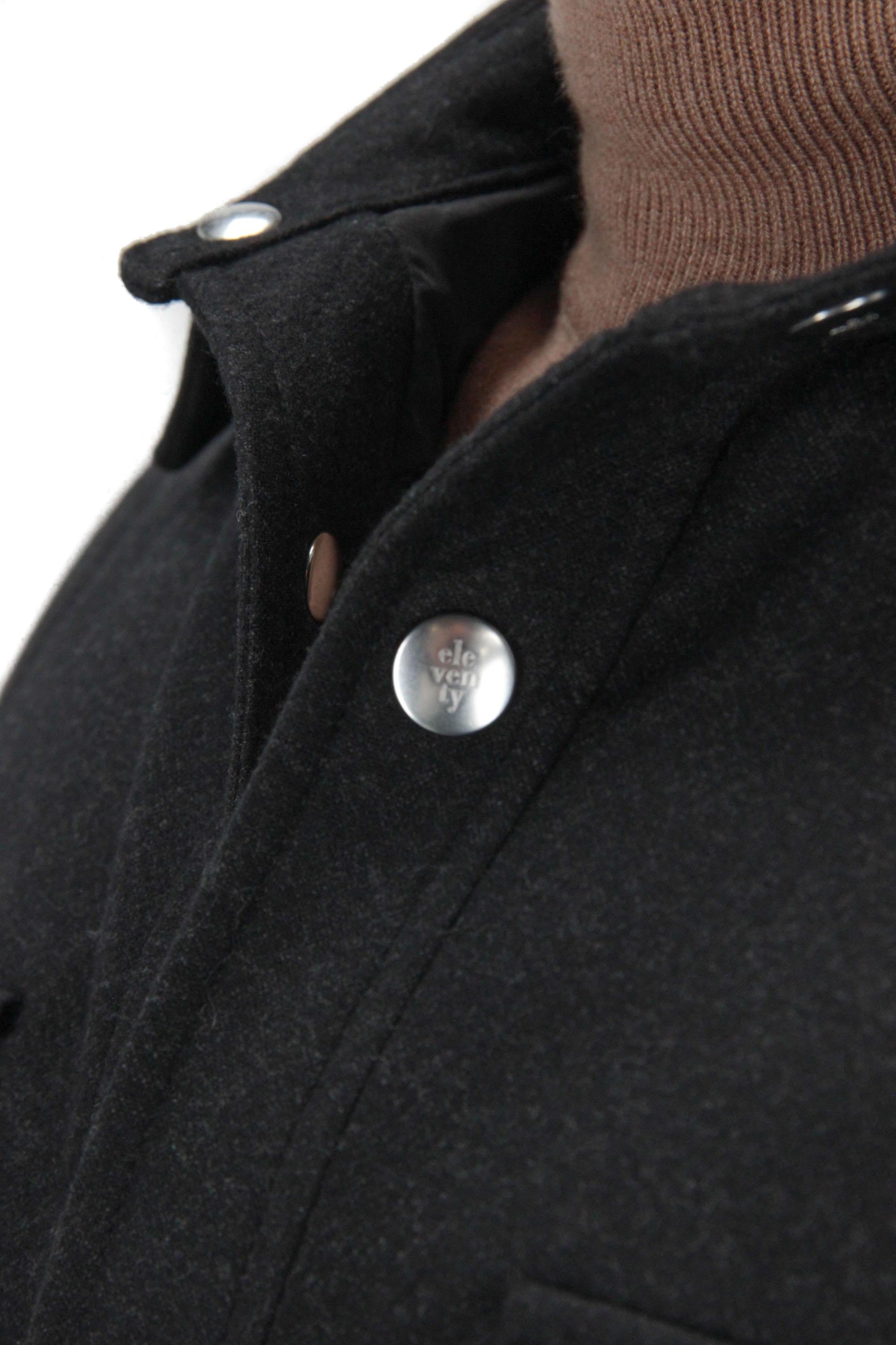 Eleventy Giubbotto in lana 14 micron con bottoni a pressione J75GBTI30 TES0H009 22