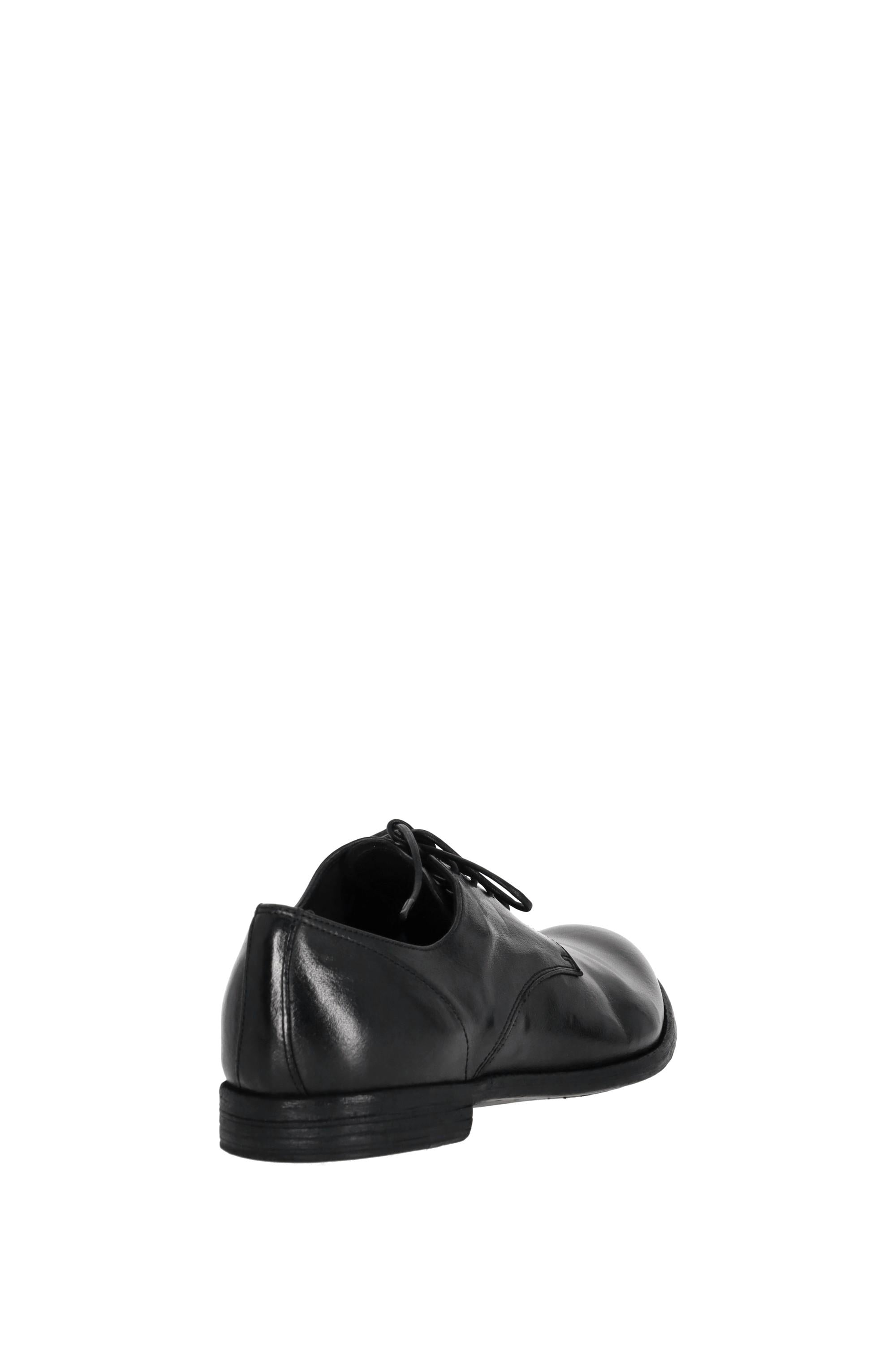 Officine Creative Derby in pelle nera con fondo caotchouc OCUARC-515IGNIS1000 NERO