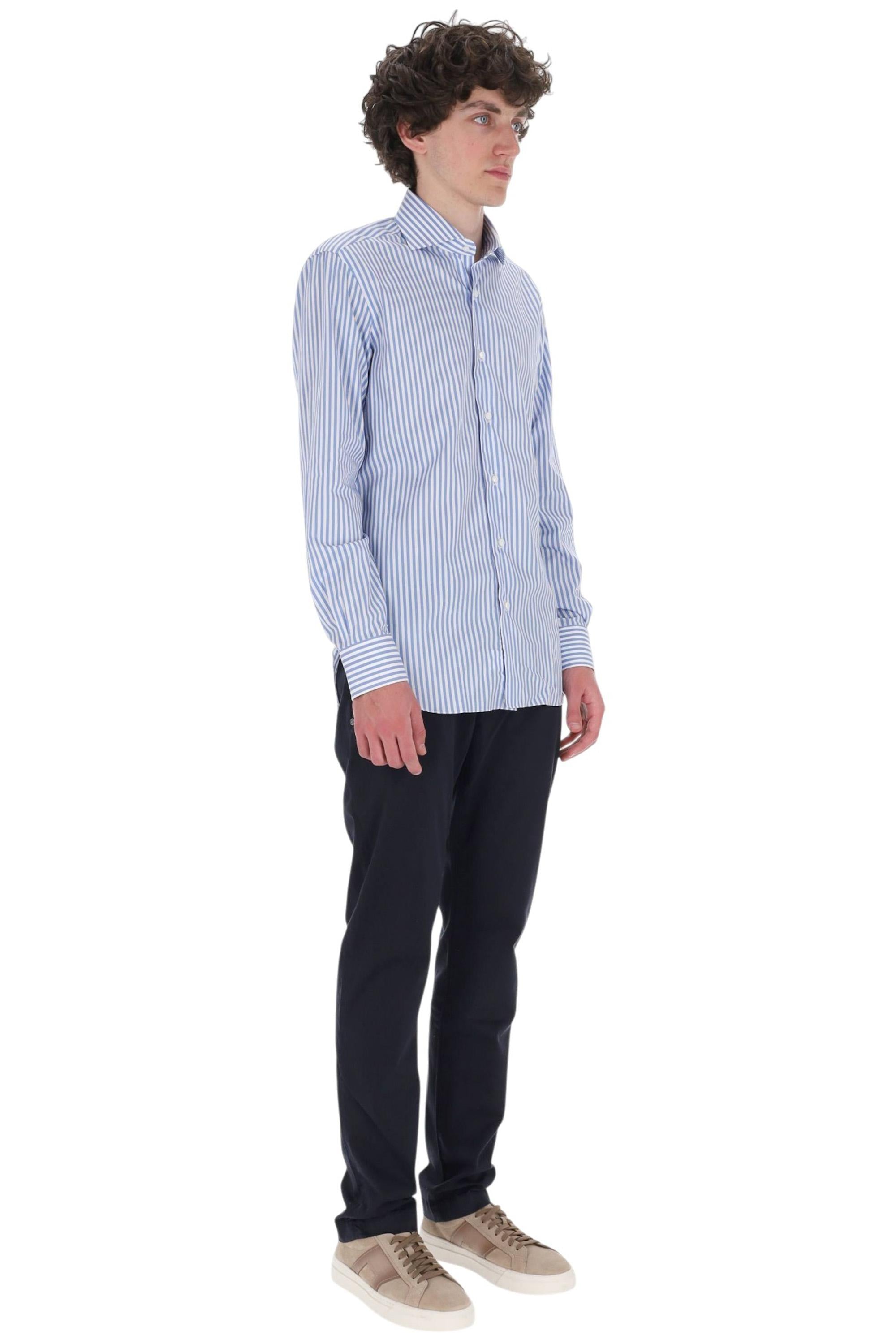 Barba Camicia rigata in cotone anti stropicciamento etichetta Journey I1U13P0154209.U 0002