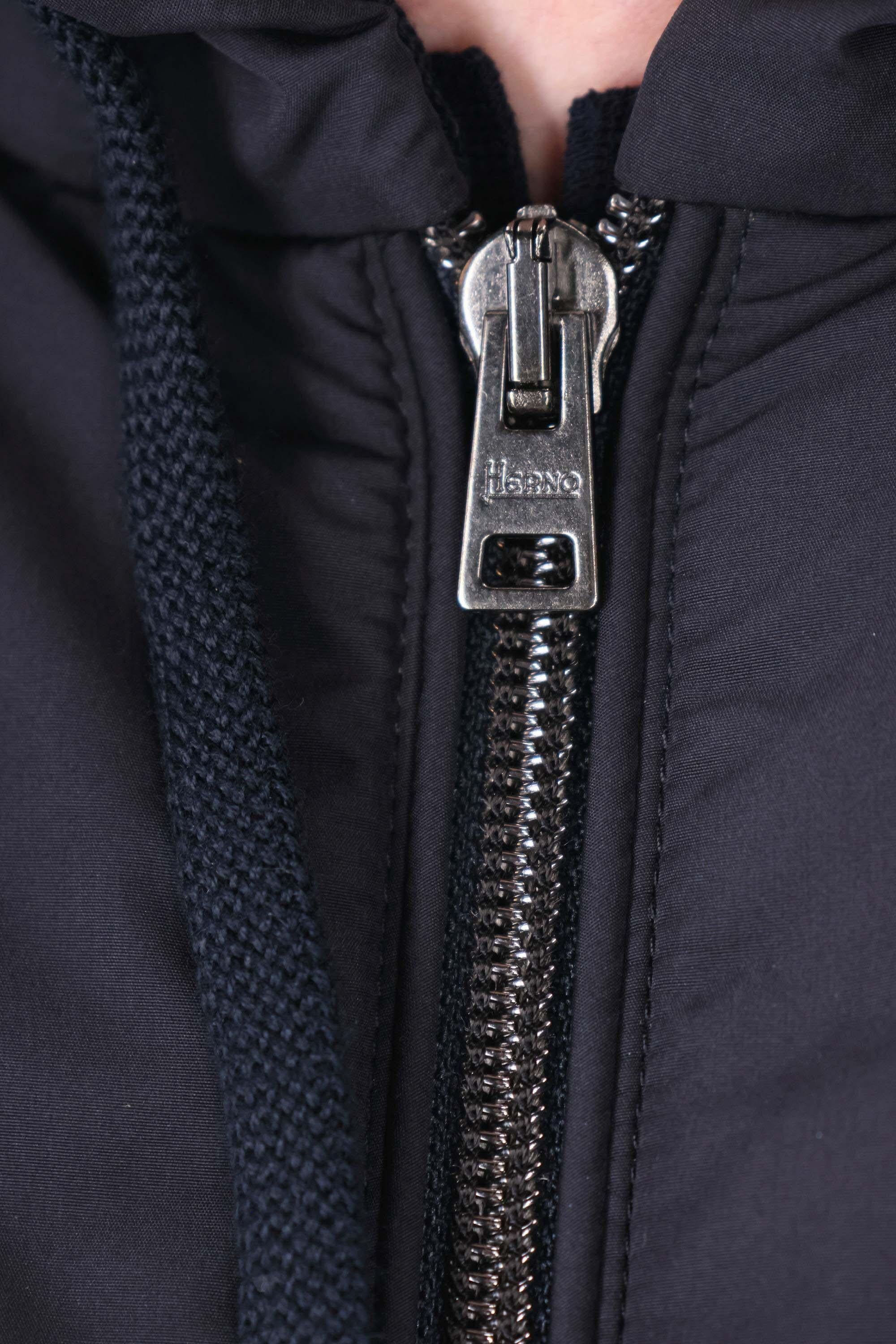 Herno Giubbino bomber bimateriale MC000168U 9201