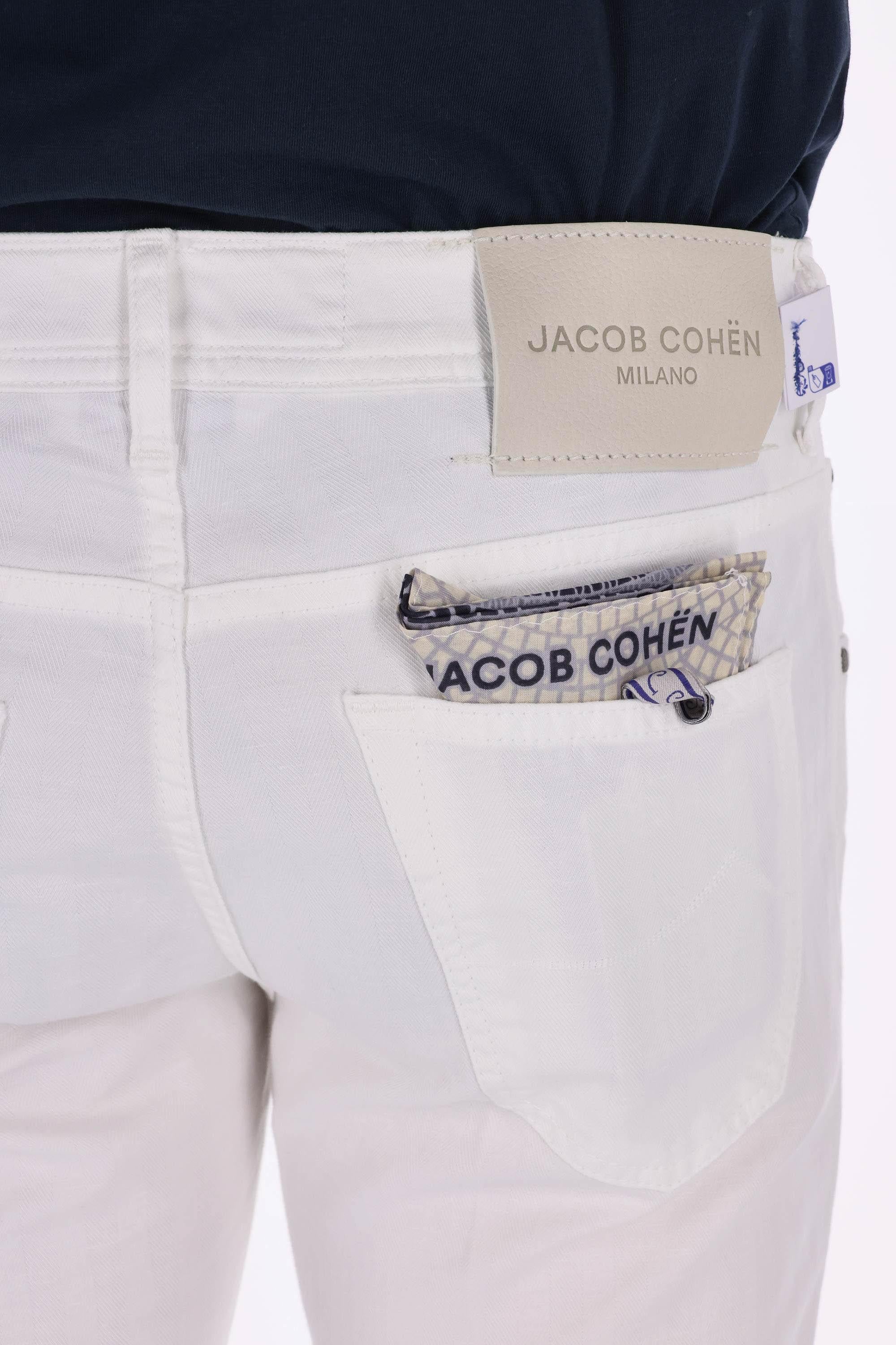 Jacob Cohen 5 tasche color in cotone e lino elastan Scott fit JUM_QE015 036 S4002/2 A00