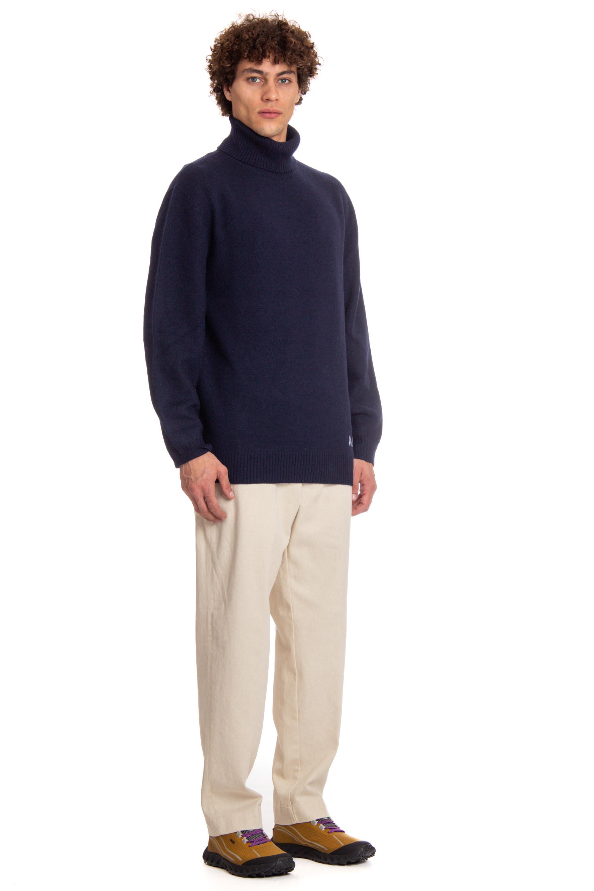 A.P.C. Maglia dolcevita in lana mod. Walter WVBDJ-M23248 IAK DARK NAVY