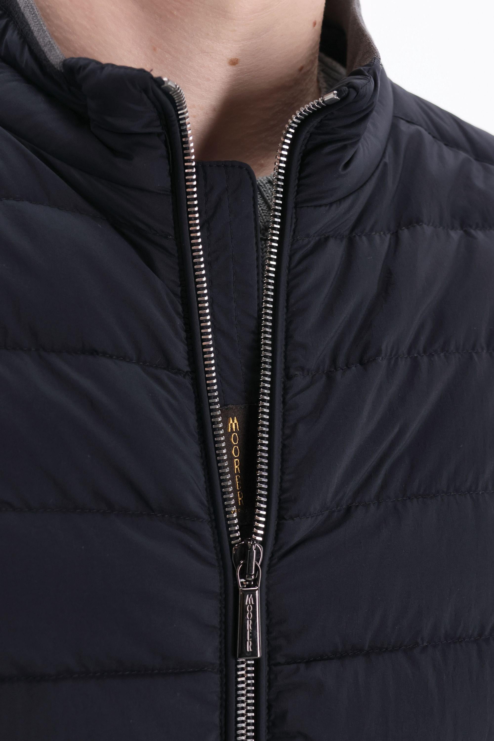 Giubbino bomber in fine piumino mod. Strauss-S3 STRAUSS-S3 DARK BLU Moorer