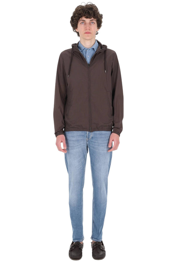 Bomberjacke aus superleichtem geprägtem Nylon
